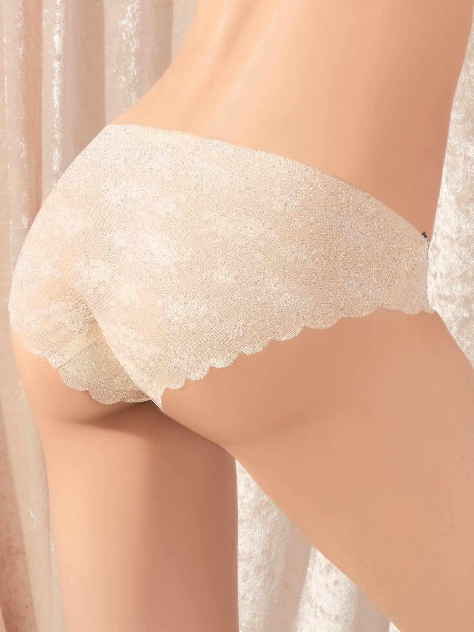 2/9新作!スカラップフラワーコードフルバックショーツ単品