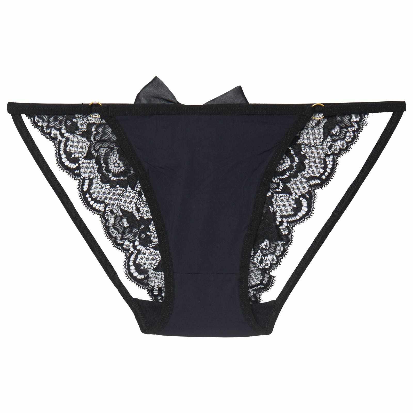 2/6新作!バックリボンレースバック透けフルバックショーツ単品