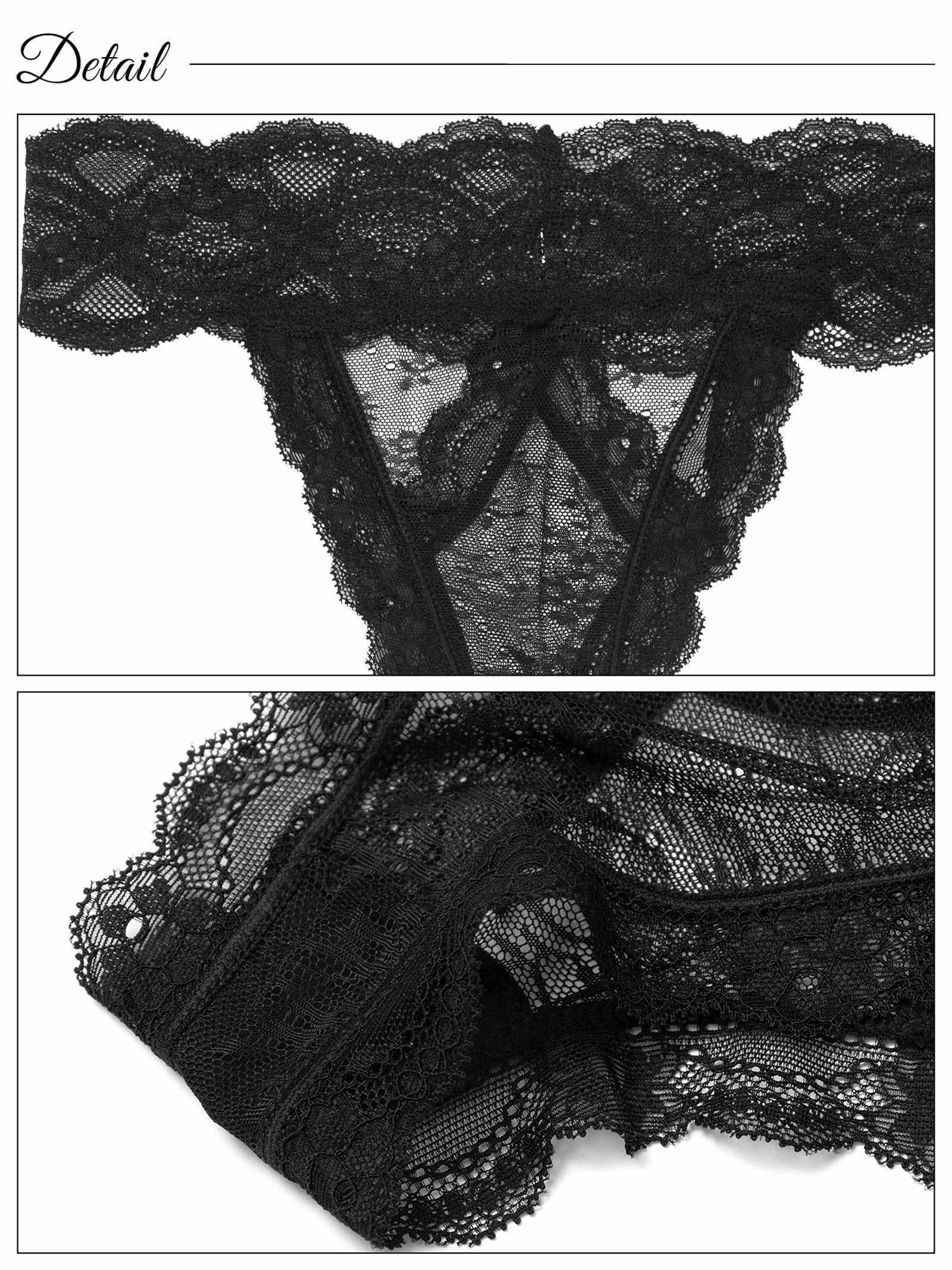 2/13新作!フロントホール総レースTバックショーツ単品