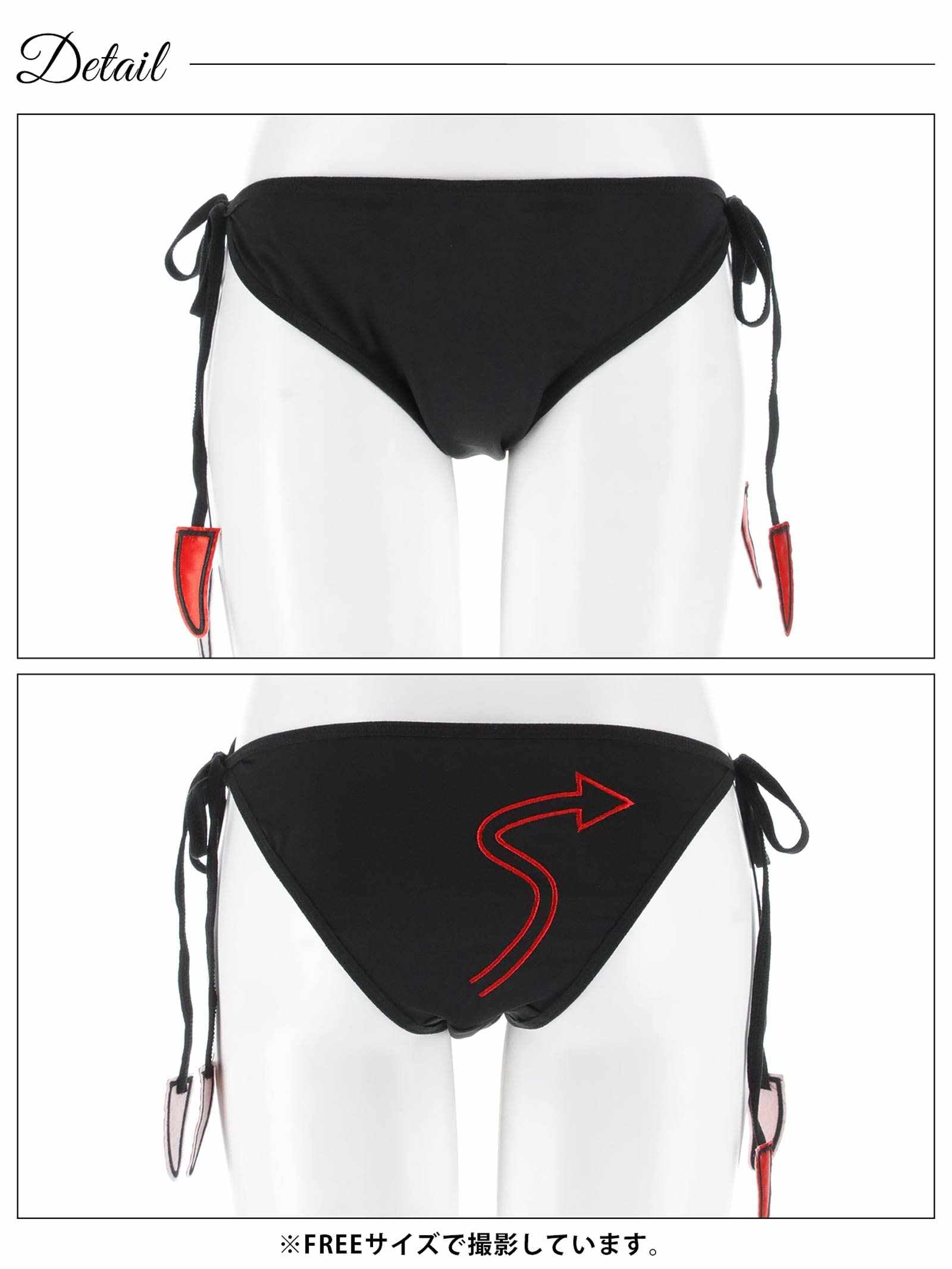 9/15新作![4点セット]ラブリー小悪魔コスプレランジェリー