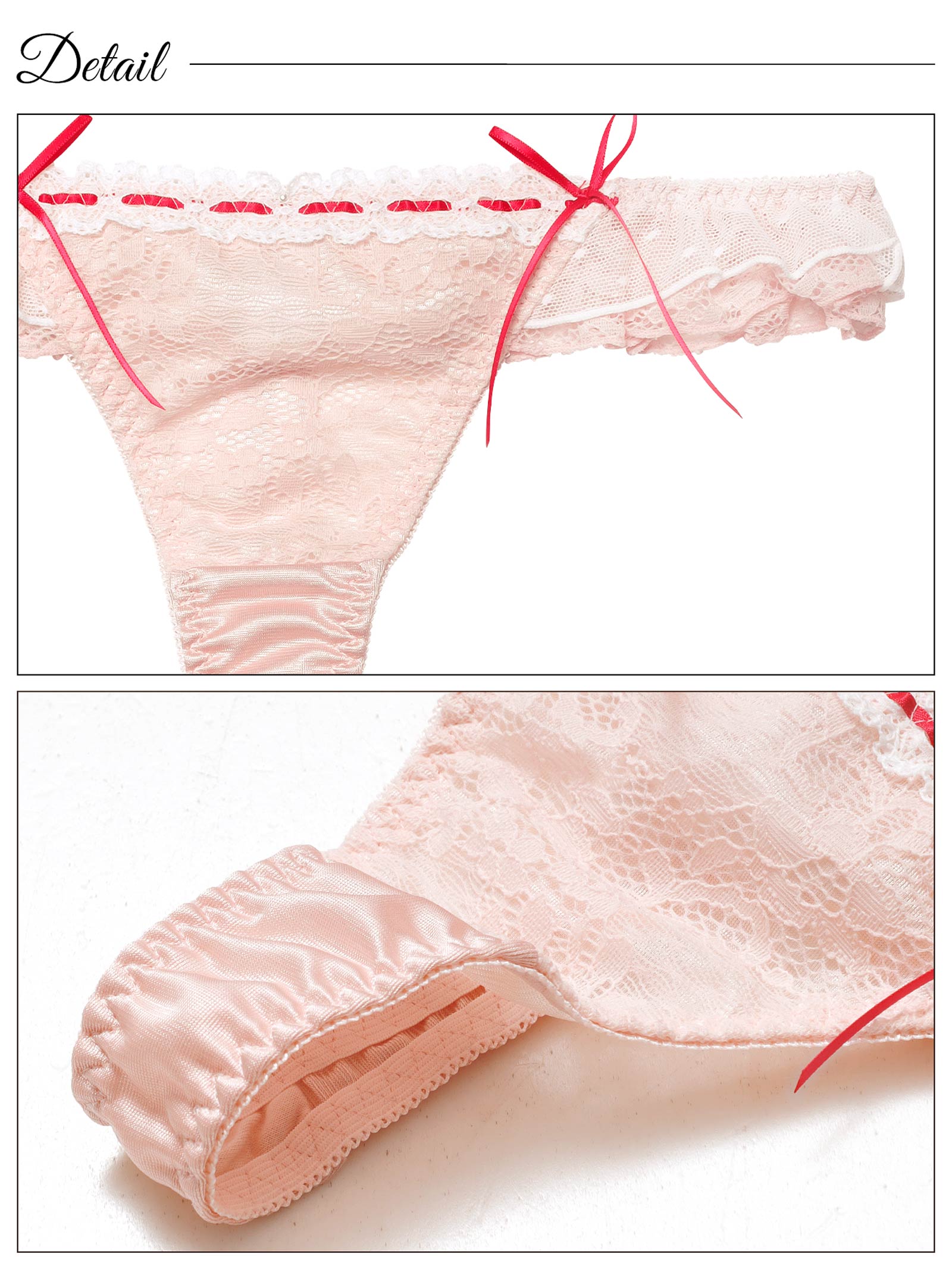 12/3新作!スウィートリボンビスチェTバックショーツ単品[おそろいショーツ]