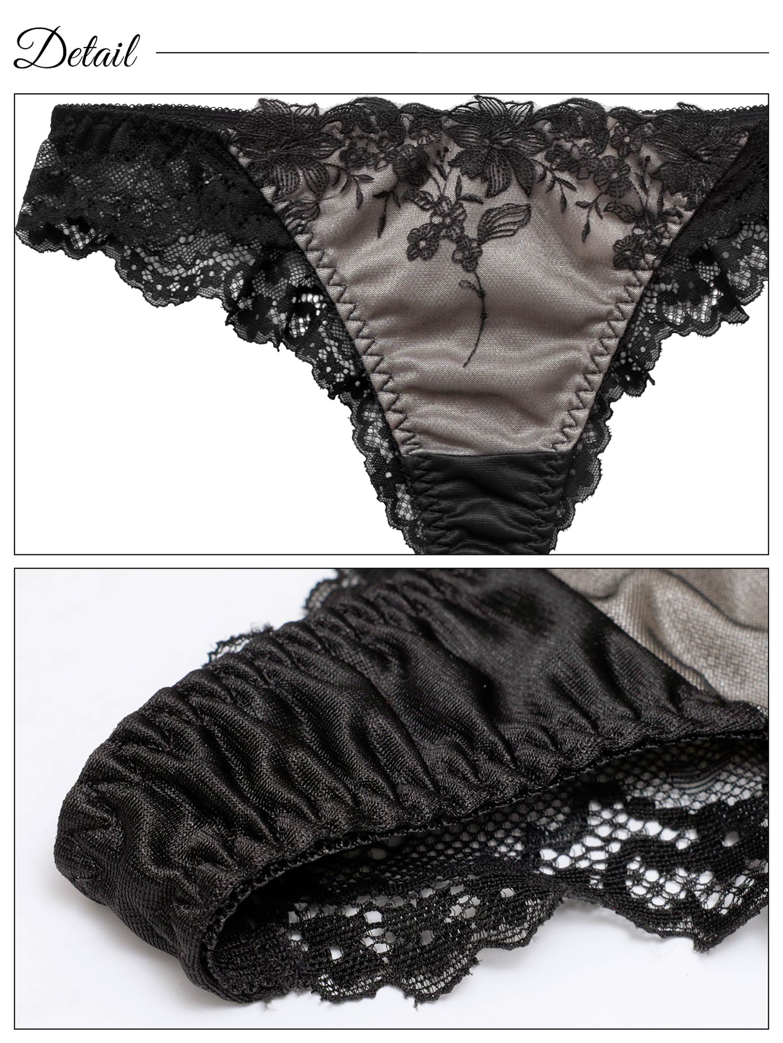 2/4新作!フェアリーフルールレーシィバック透けTバックショーツ[おそろいショーツ]