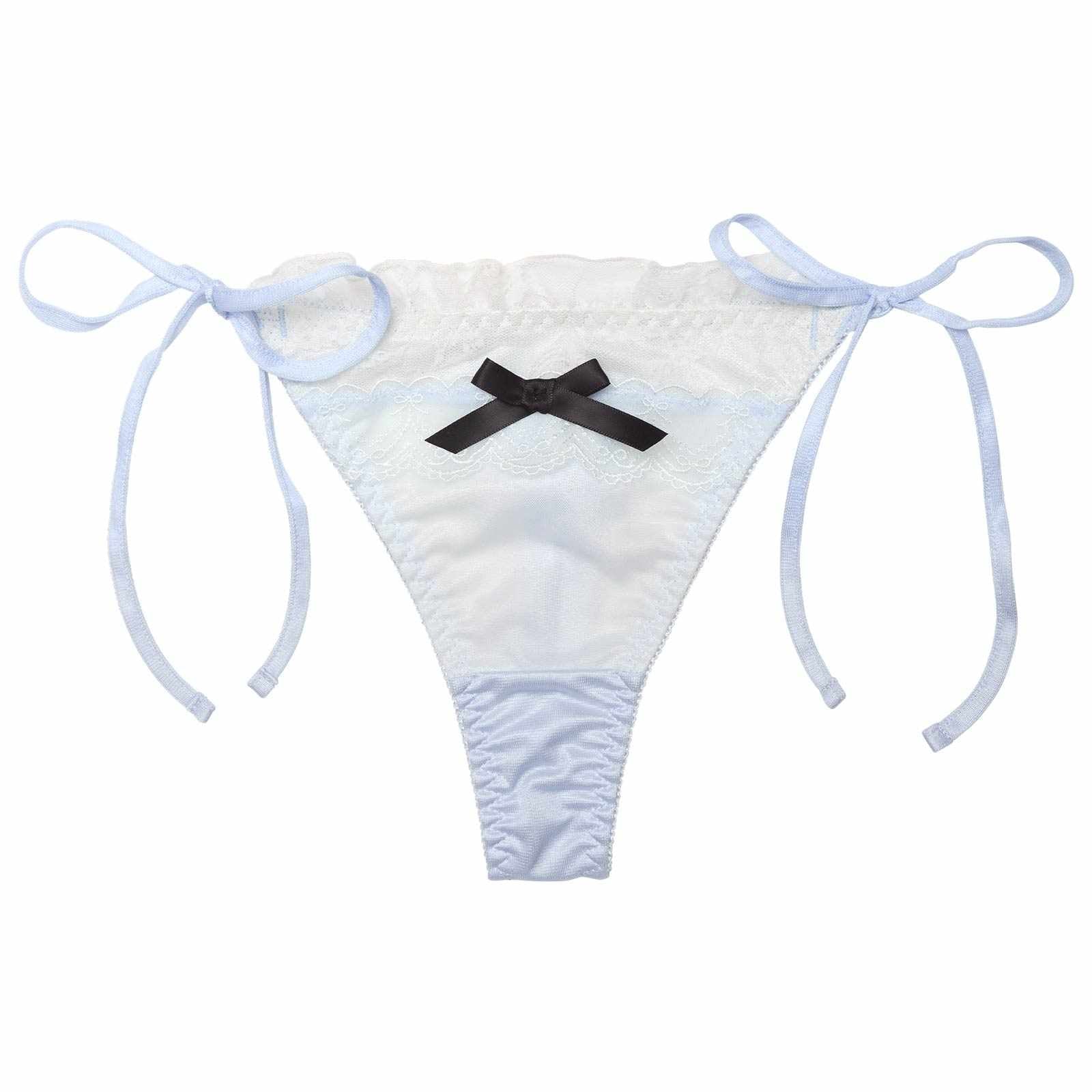 2/27新作!ドーリーリボンフリルサイド紐Tバックショーツ単品[おそろいショーツ]