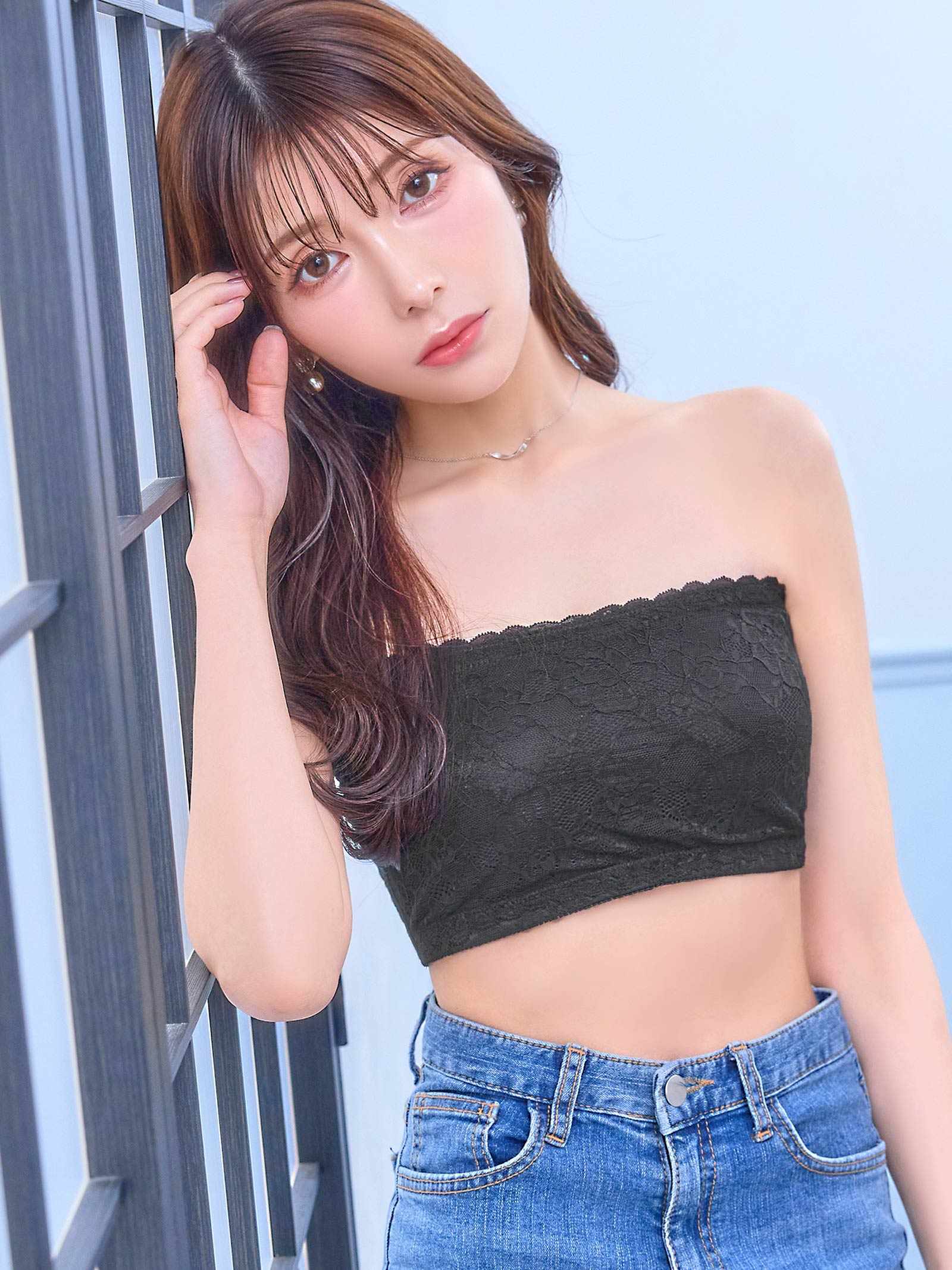 フェミニンレースチューブブラジャー単品