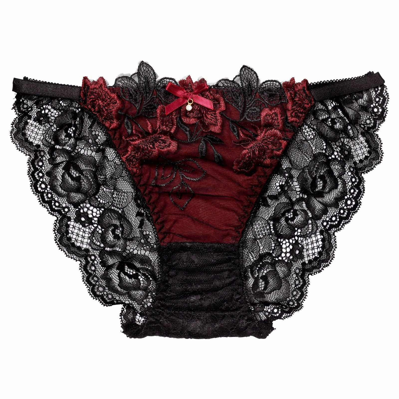 12/9再販!ダスティブルームエンブロイダリーバック透けフルバックショーツ単品[おそろいショーツ]