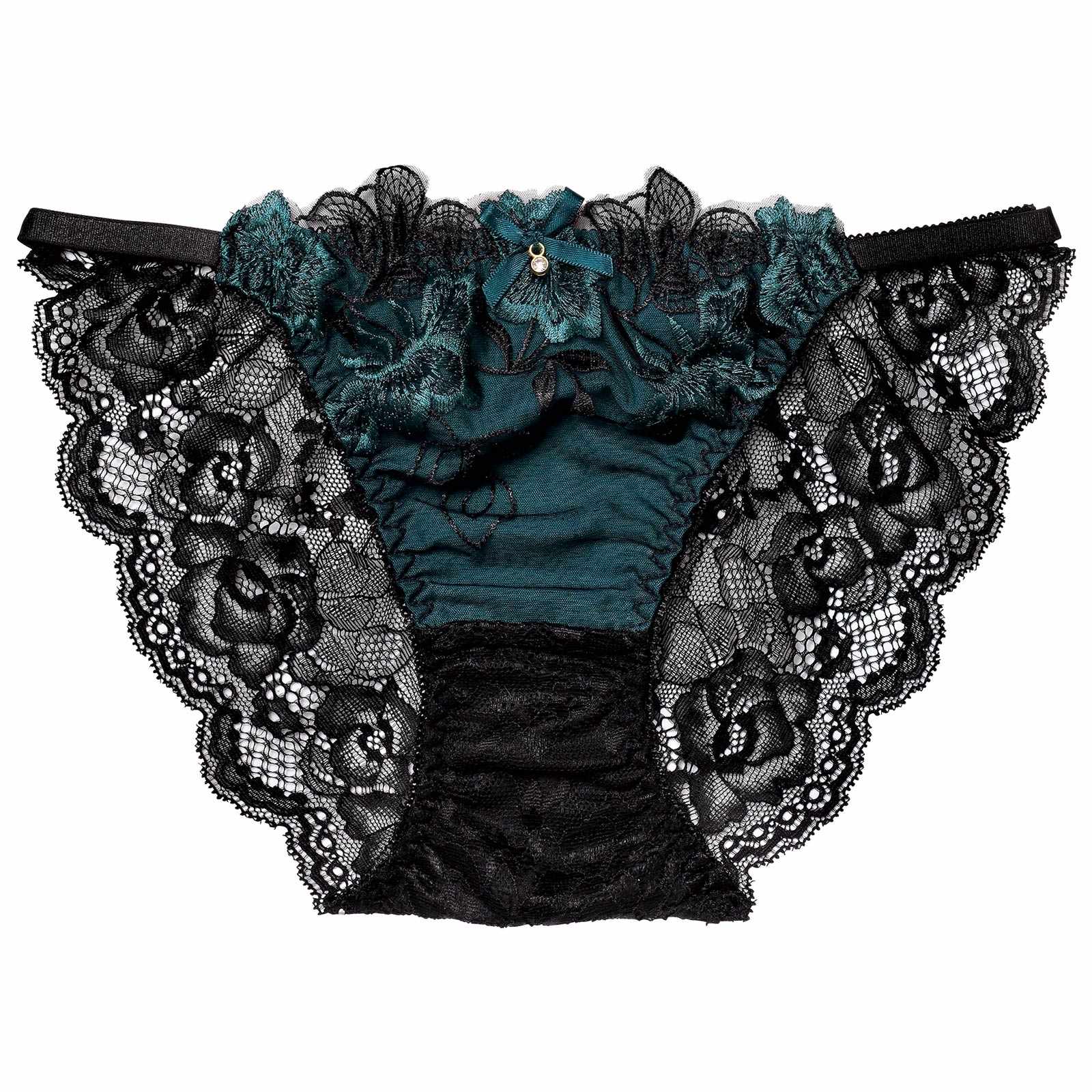 12/9再販!ダスティブルームエンブロイダリーバック透けフルバックショーツ単品[おそろいショーツ]