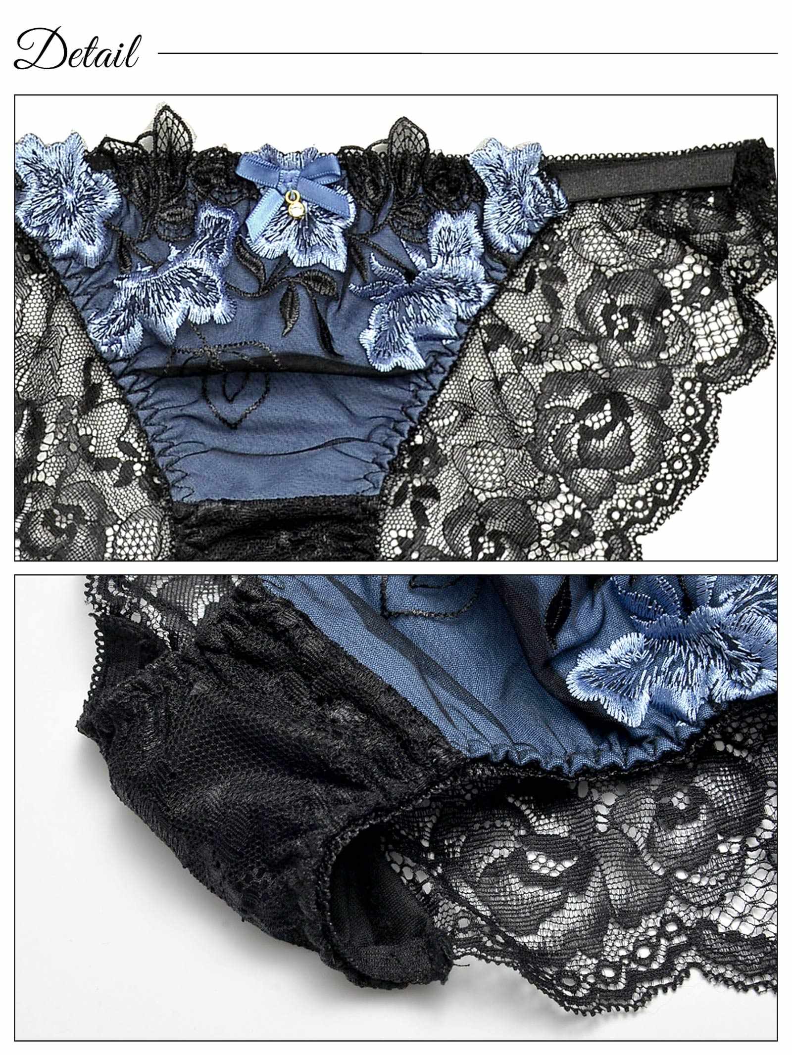 12/9再販!ダスティブルームエンブロイダリーバック透けフルバックショーツ単品[おそろいショーツ]