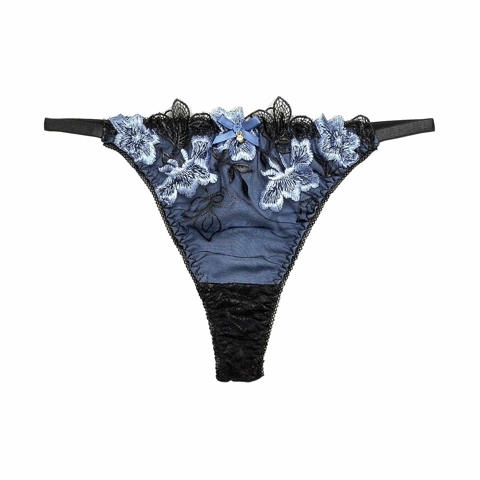 12/9再販!ダスティブルームエンブロイダリーバック透けTバックショーツ単品[おそろいショーツ]