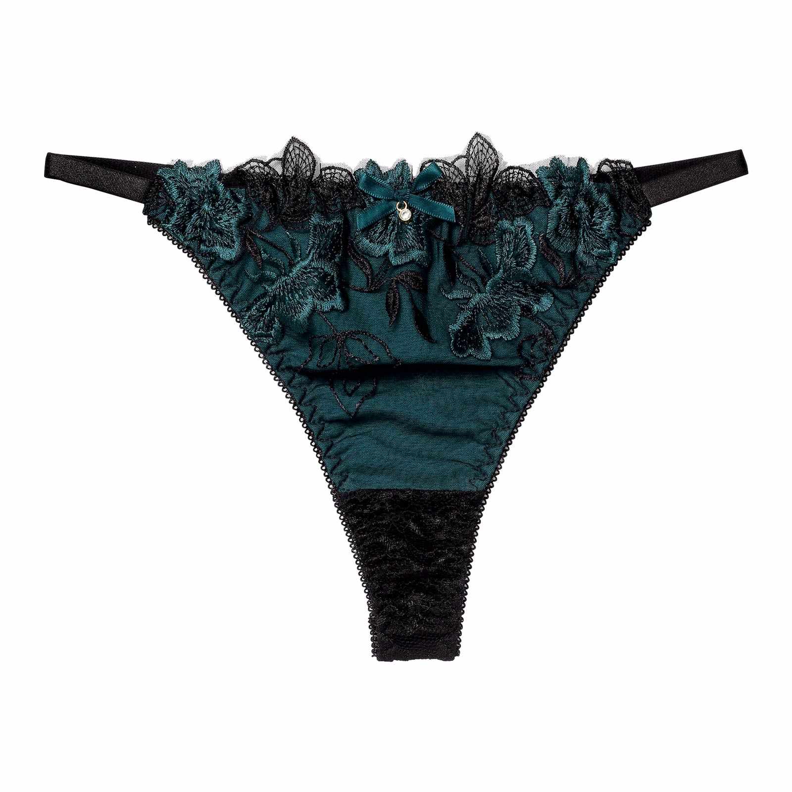 12/9再販!ダスティブルームエンブロイダリーバック透けTバックショーツ単品[おそろいショーツ]