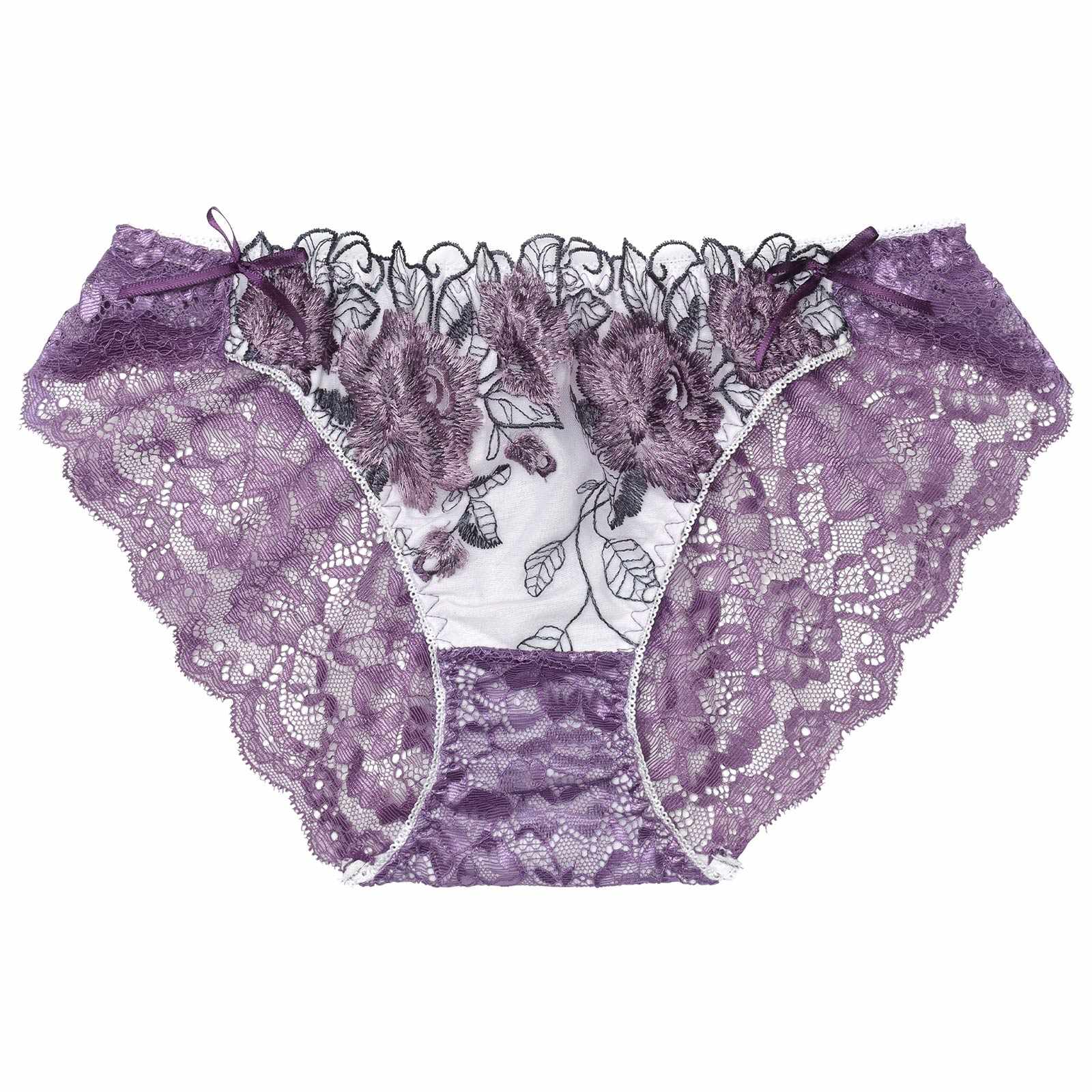 3/16再販!ゴージャスフラワーパールバック透けフルバックショーツ単品[おそろいショーツ]