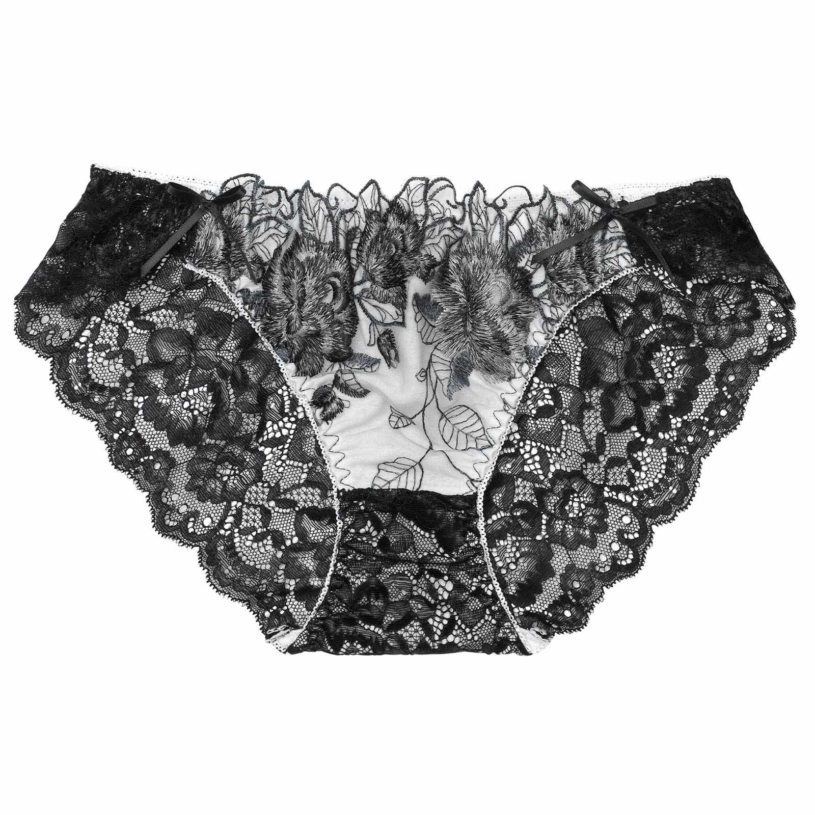 3/16再販!ゴージャスフラワーパールバック透けフルバックショーツ単品[おそろいショーツ]