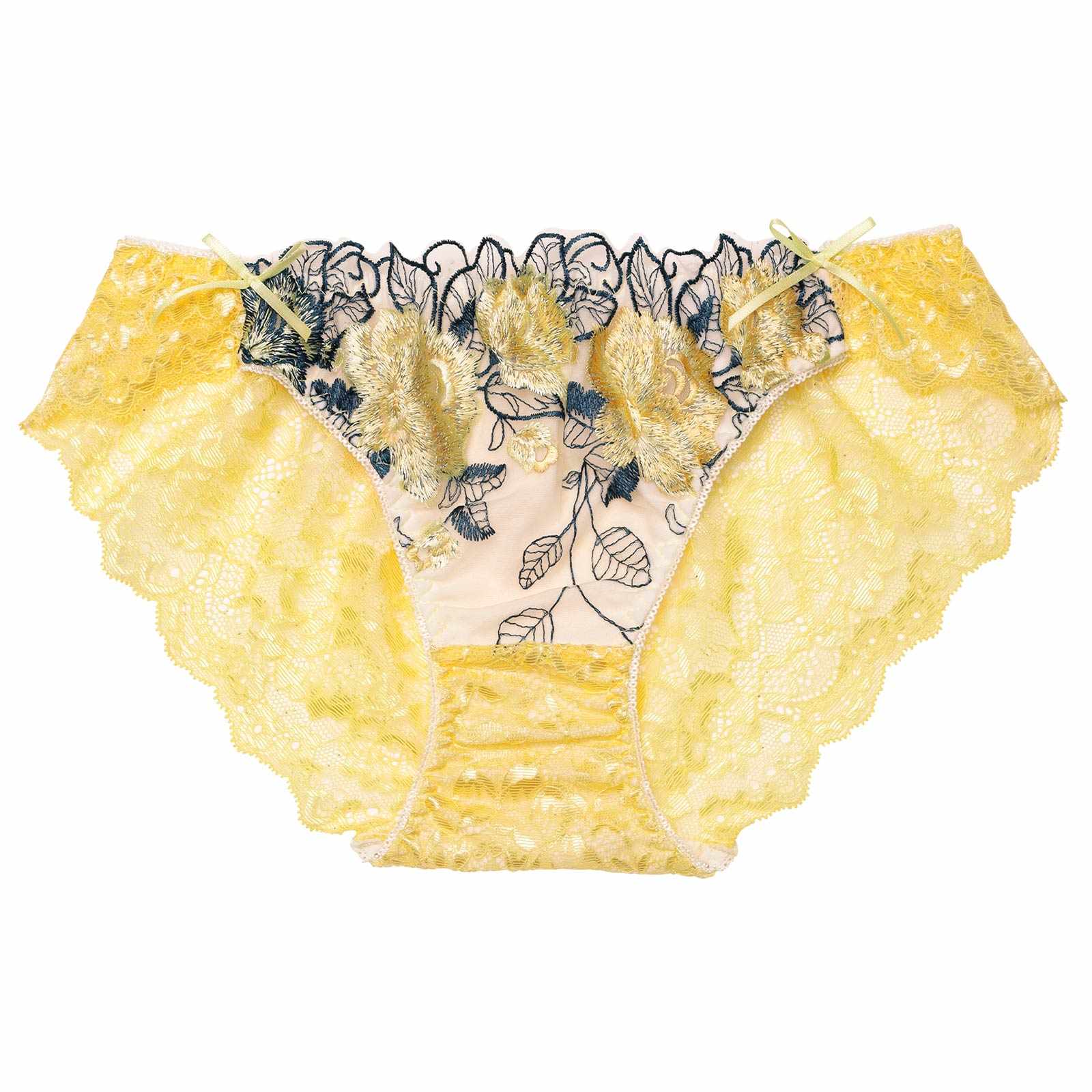 3/16再販!ゴージャスフラワーパールバック透けフルバックショーツ単品[おそろいショーツ]