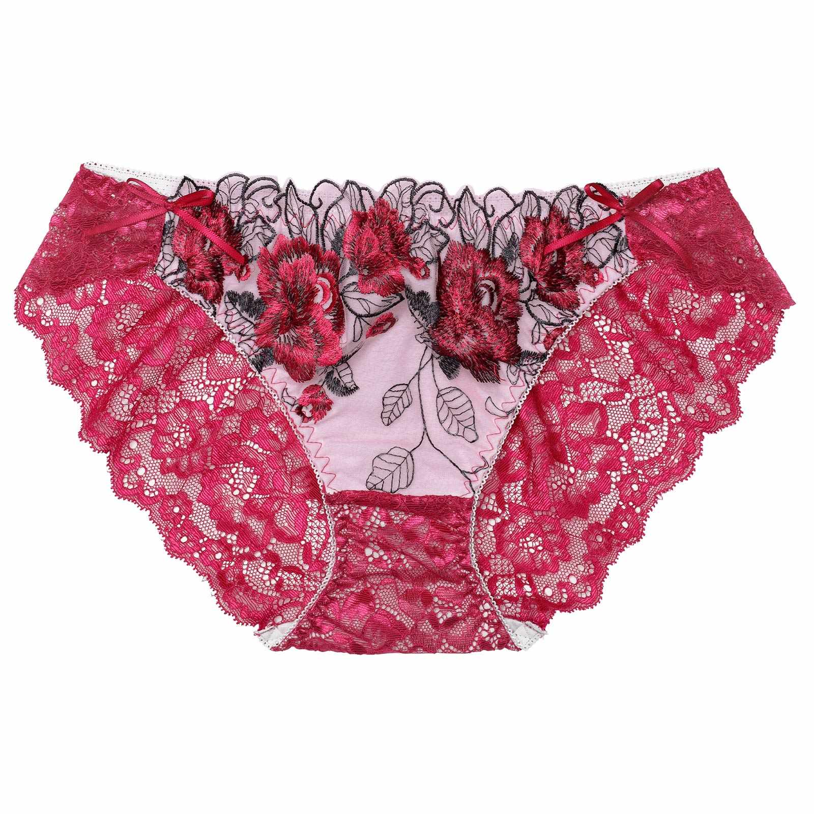 3/16再販!ゴージャスフラワーパールバック透けフルバックショーツ単品[おそろいショーツ]