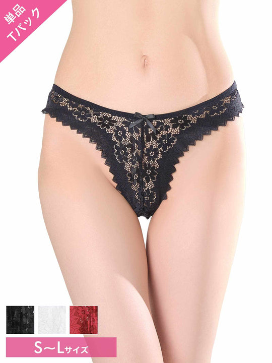 シアーブルーム総レースTバックショーツ単品