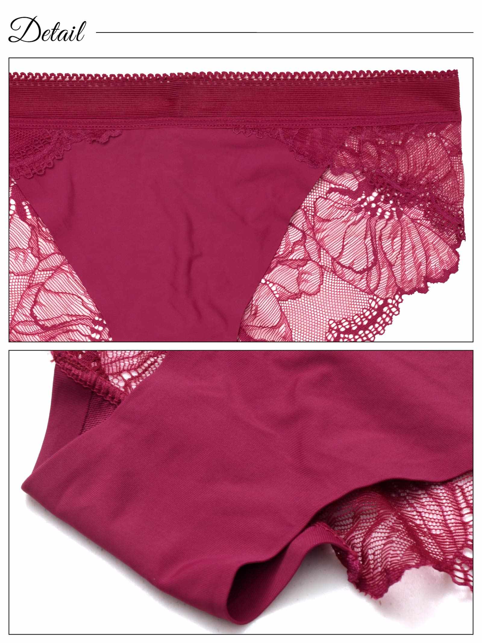 8/18新作!レーシィディープフラワーバック透けフルバックショーツ単品