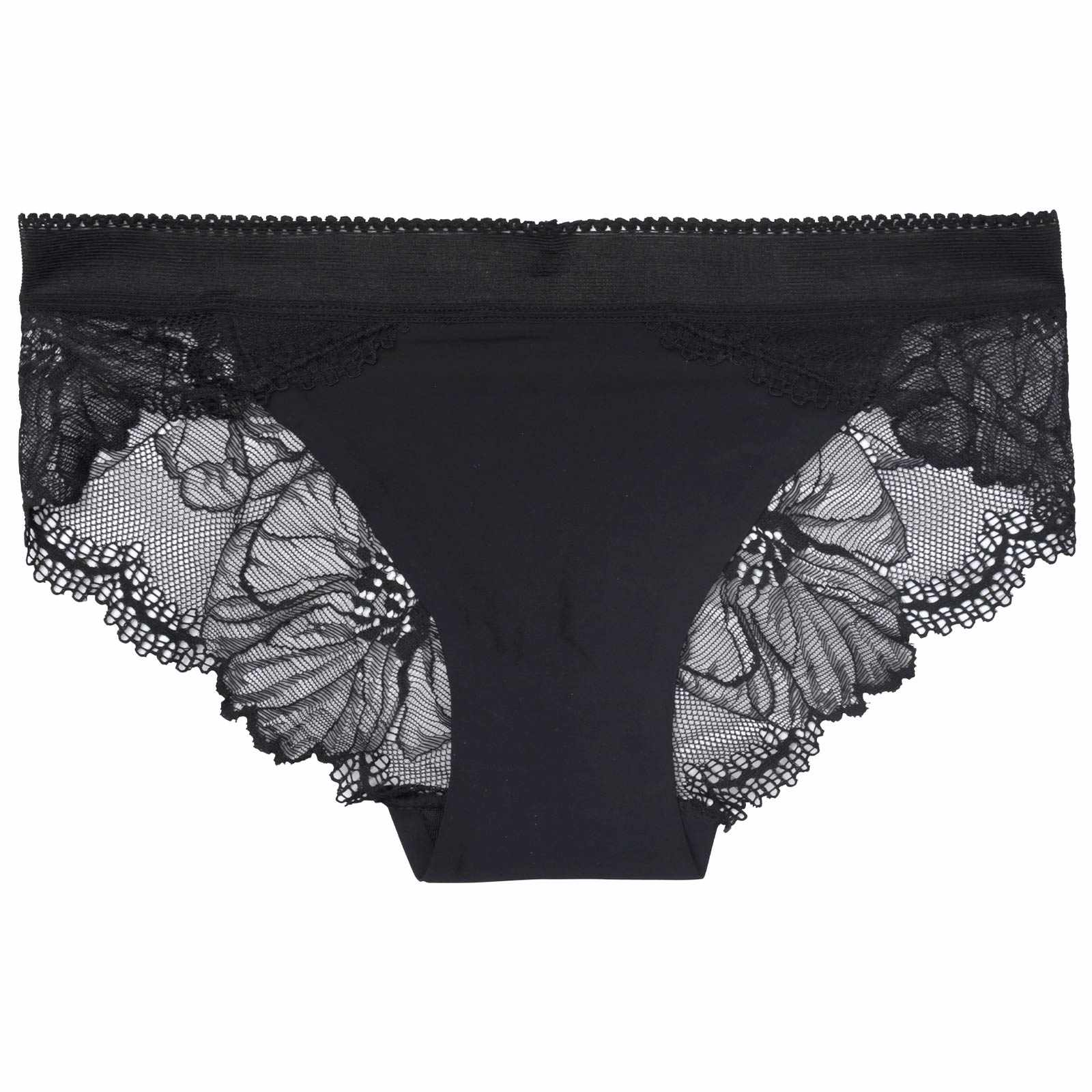 レーシィディープフラワーバック透けフルバックショーツ単品