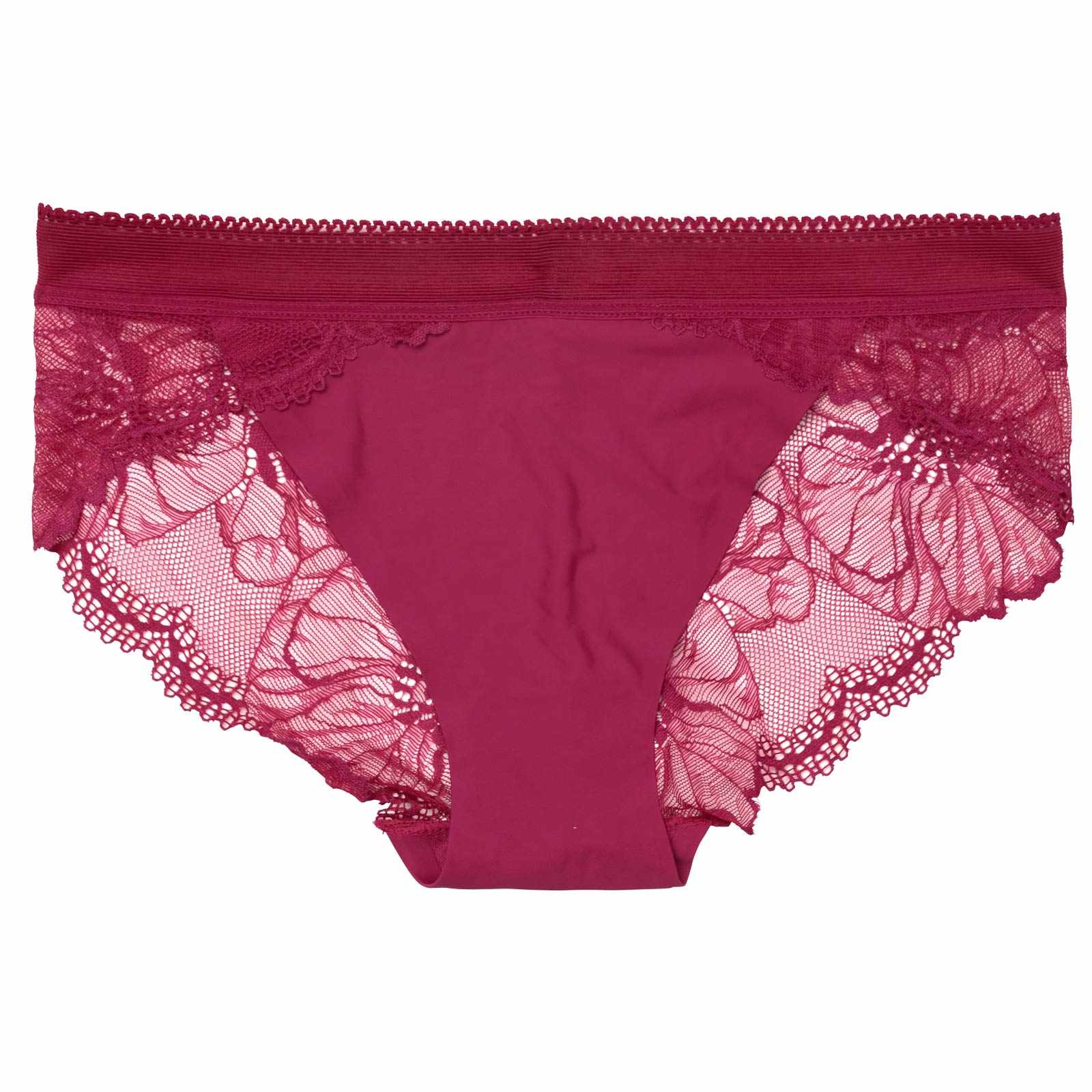 レーシィディープフラワーバック透けフルバックショーツ単品