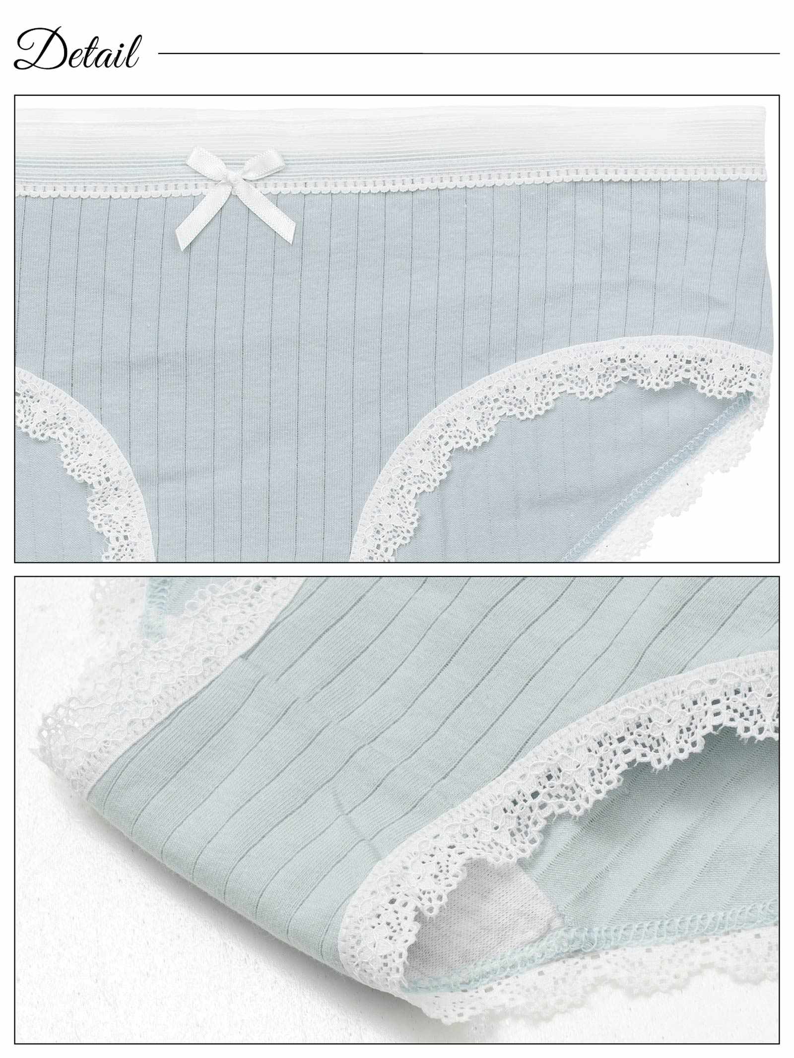 10/15新作!バイカラーキュートレースフルバックショーツ単品