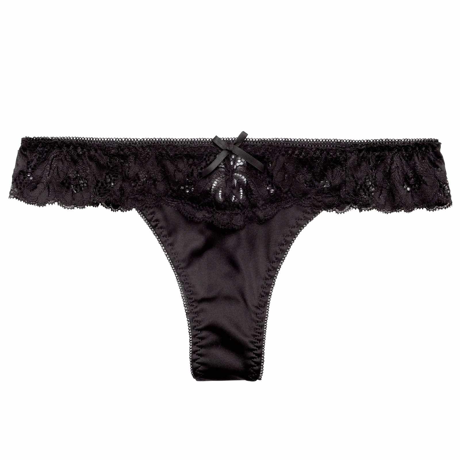 5/28再販!シンプルシアーレースTバックショーツ単品