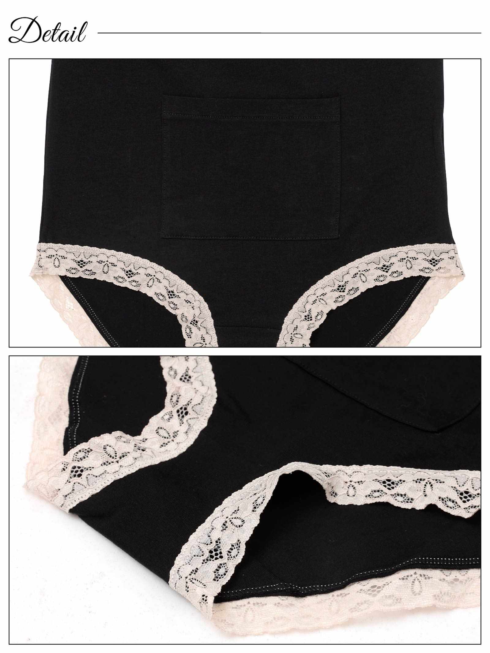 9/12新作!バイカラーレースポケット付き腹巻ショーツ