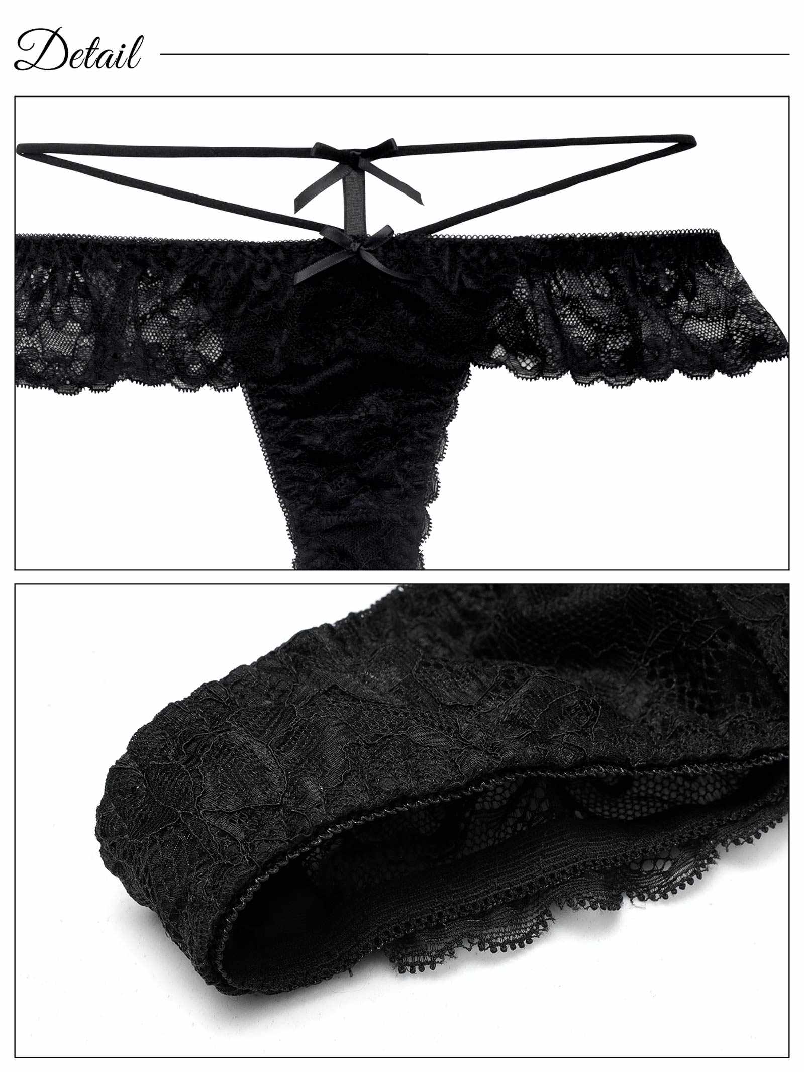 4/22新作!ドーリーリボンコードバック透けTバックショーツ単品[おそろいショーツ]