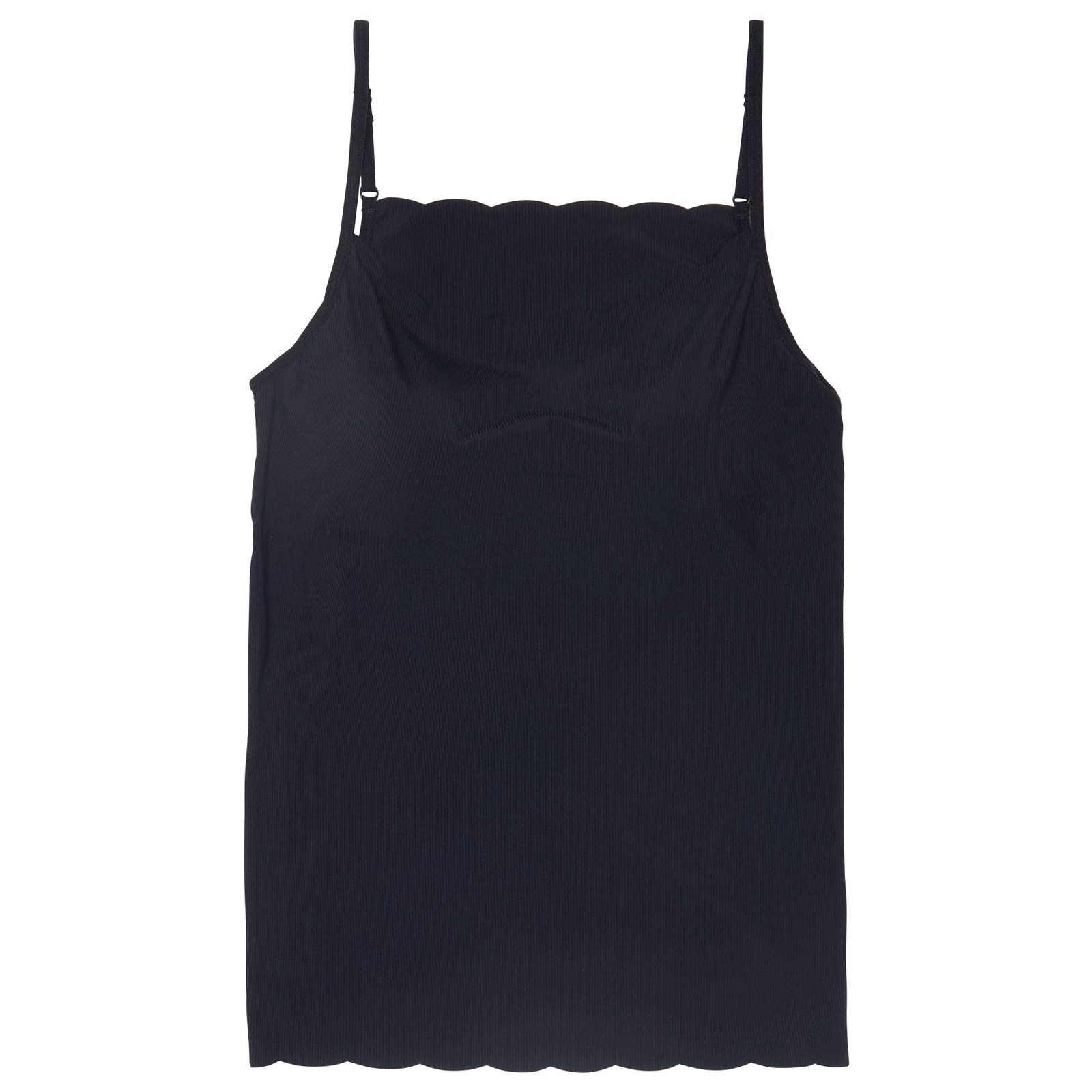 7/23新作!カップ付きスカラップシームレスキャミソール