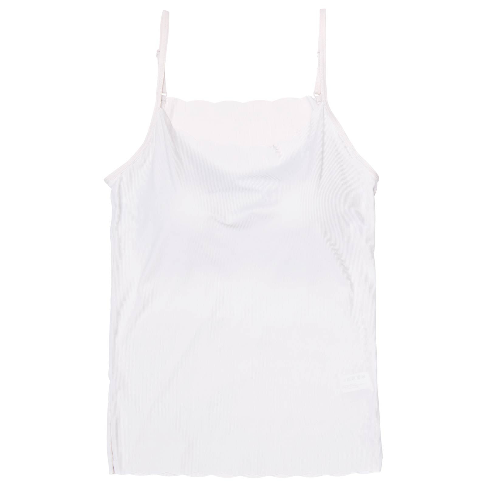 7/23新作!カップ付きスカラップシームレスキャミソール