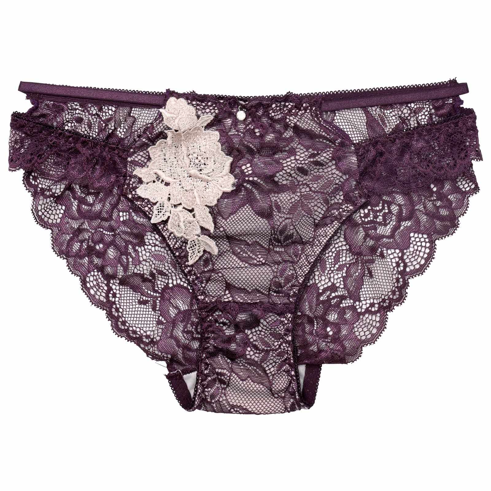 12/10新作!クラシックレーシィローズバック透けフルバックショーツ単品[おそろいショーツ]