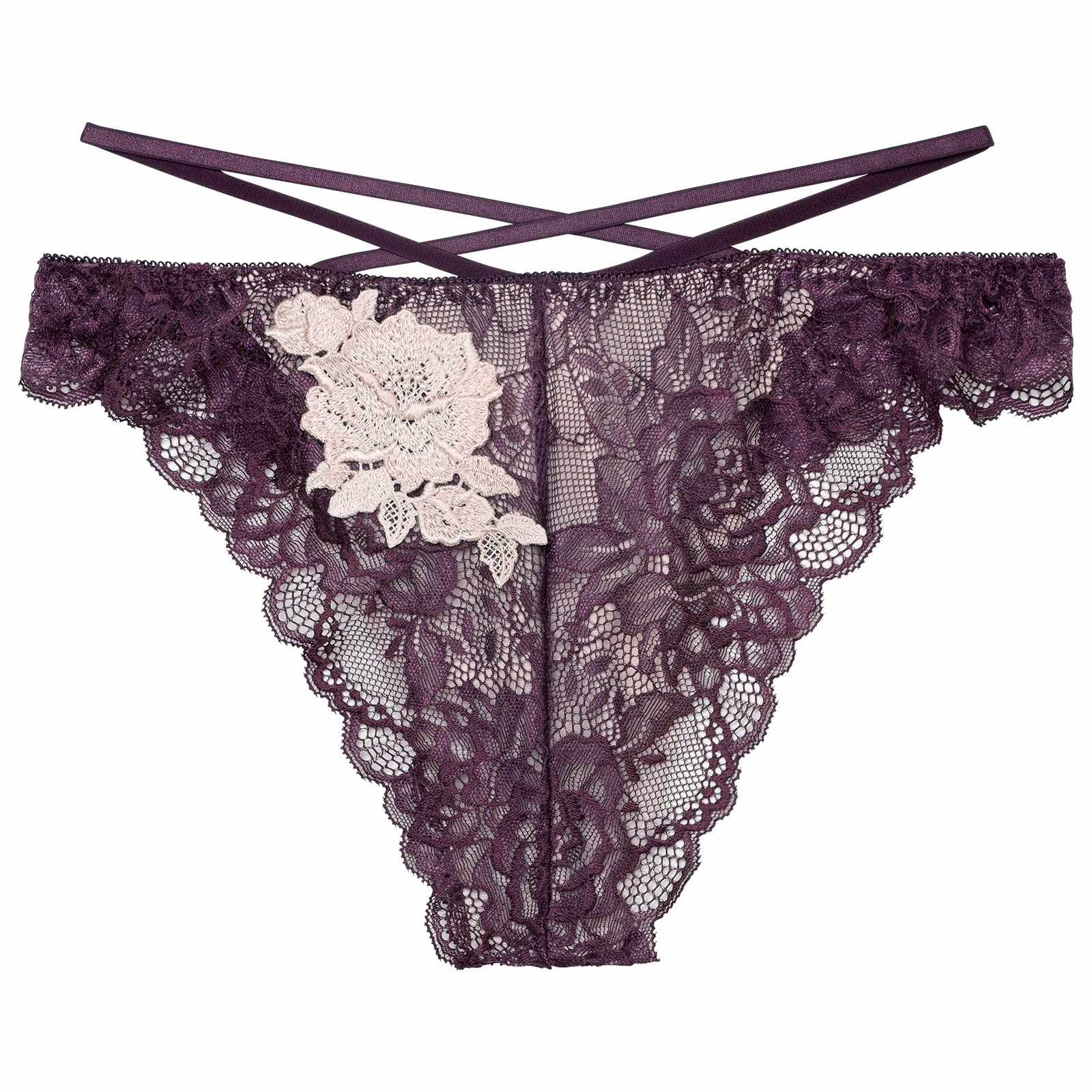 12/10新作!クラシックレーシィローズバック透けTバックショーツ単品[おそろいショーツ]