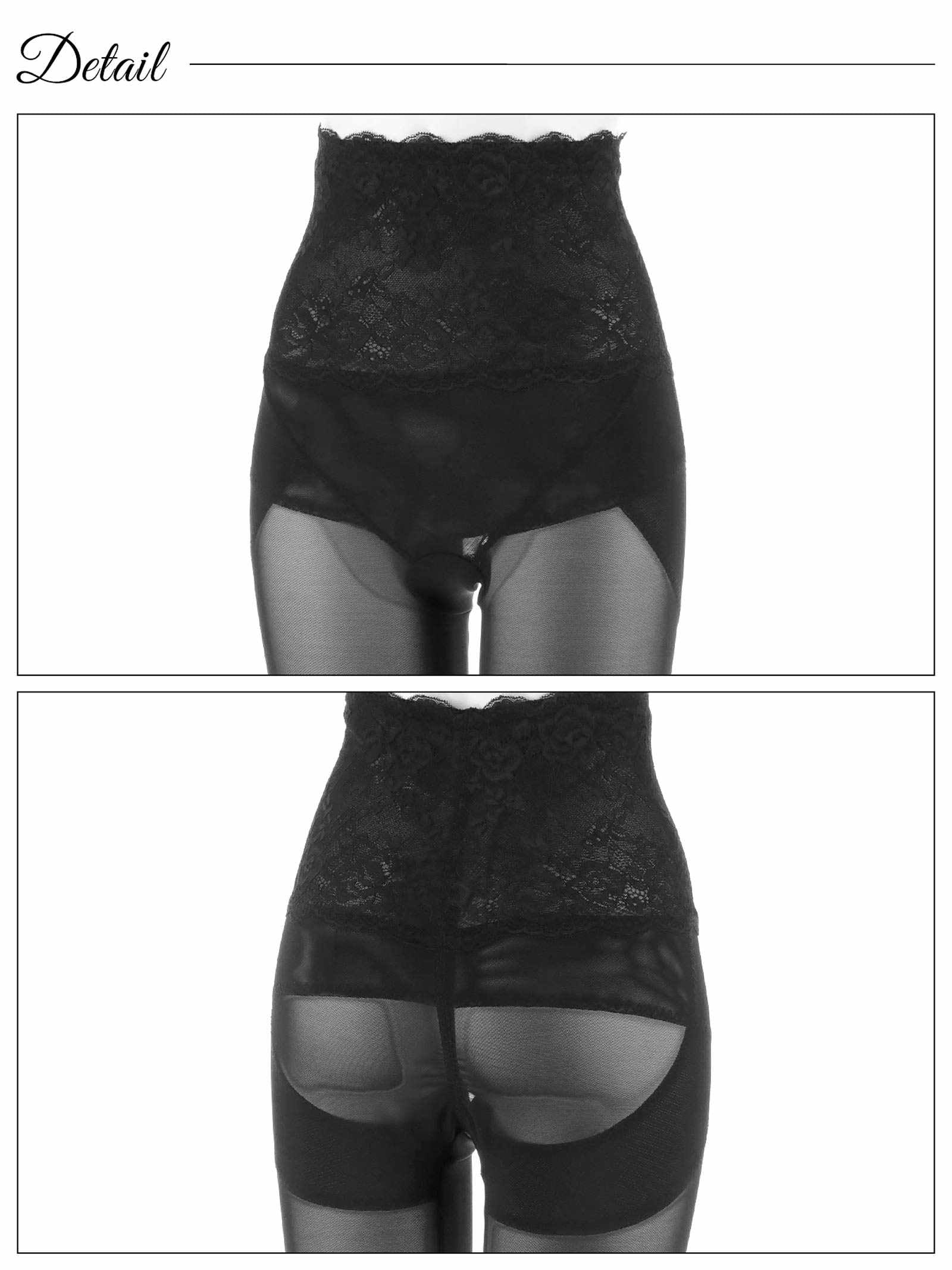 9/22新作!フラワーレースハイウエスト骨盤サポートガードル