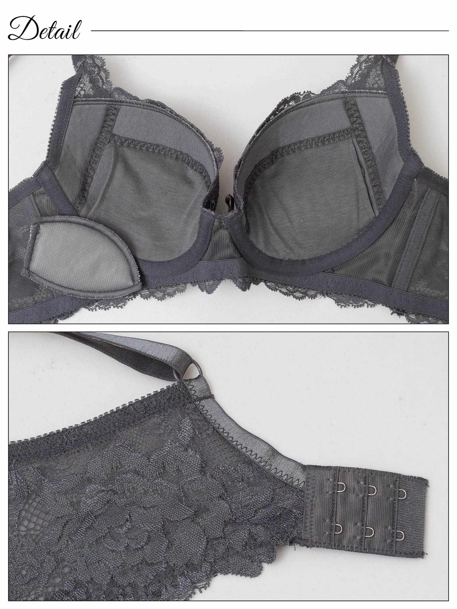 9/26新作!ベーシックフラワーレース育乳脇高ブラジャー単品