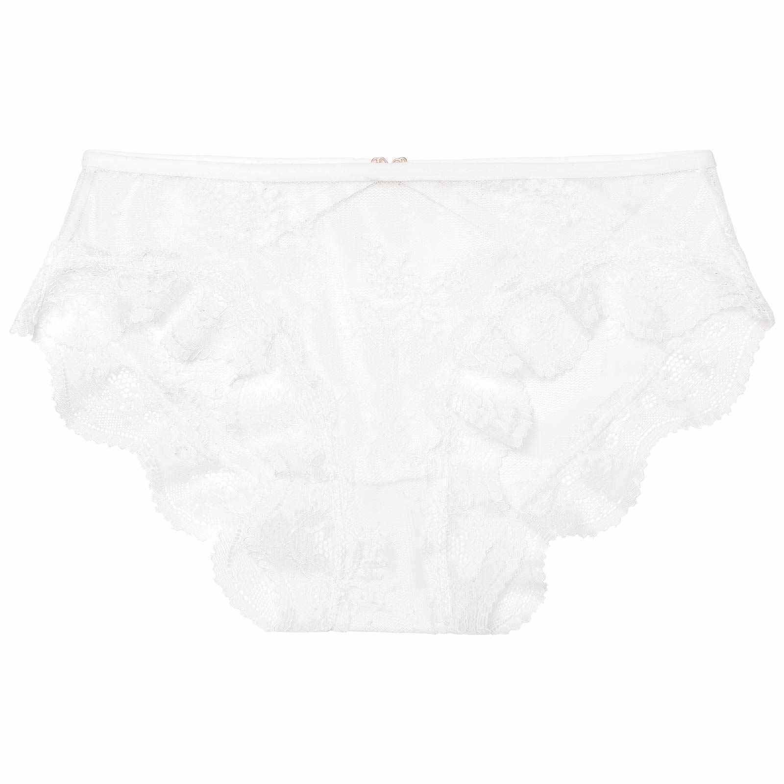 1/22再販!ハートストリングカットレースバック透けフルバックショーツ単品 - 【公式】247Lingerie