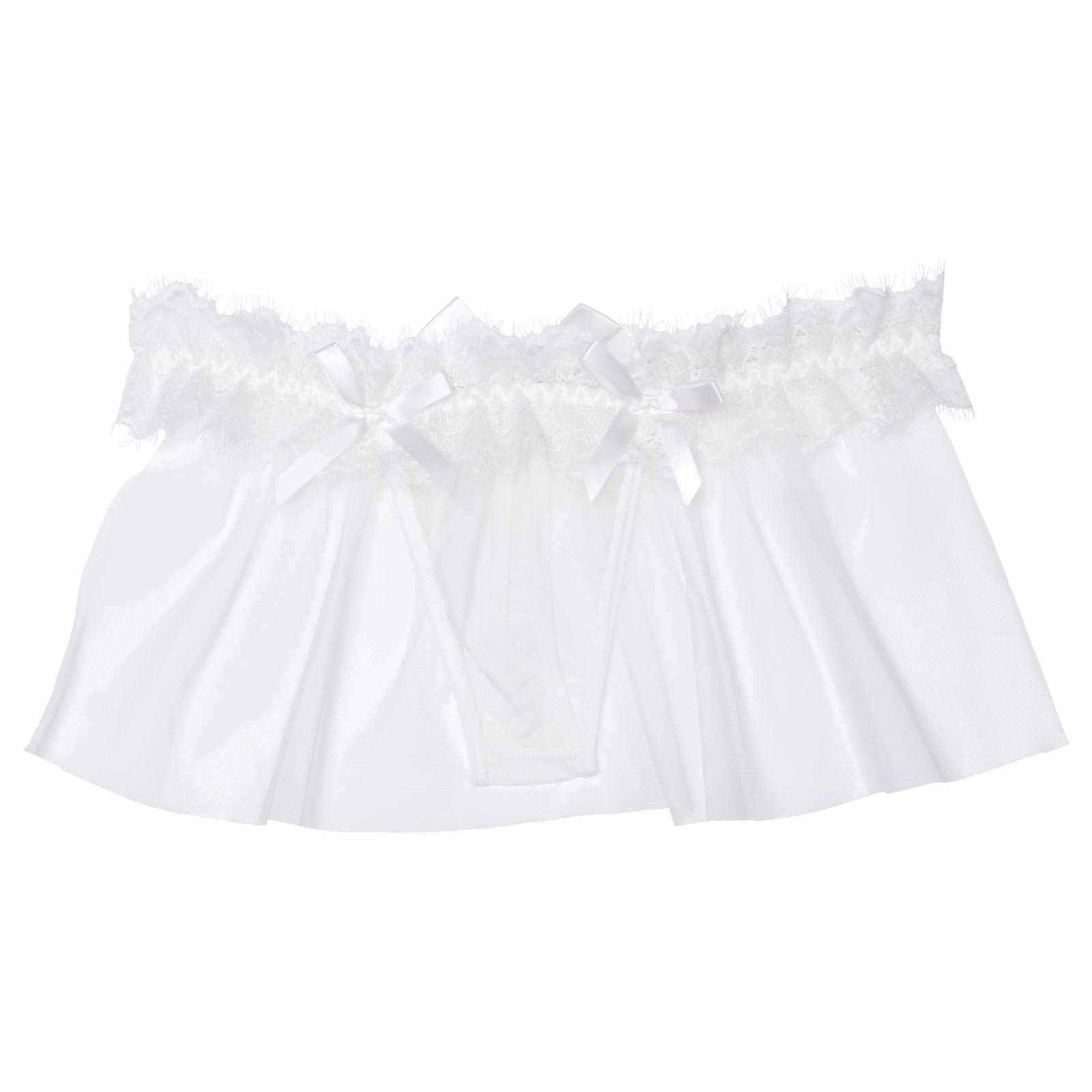 1/15再販!チュールリボンベールTバックショーツ単品