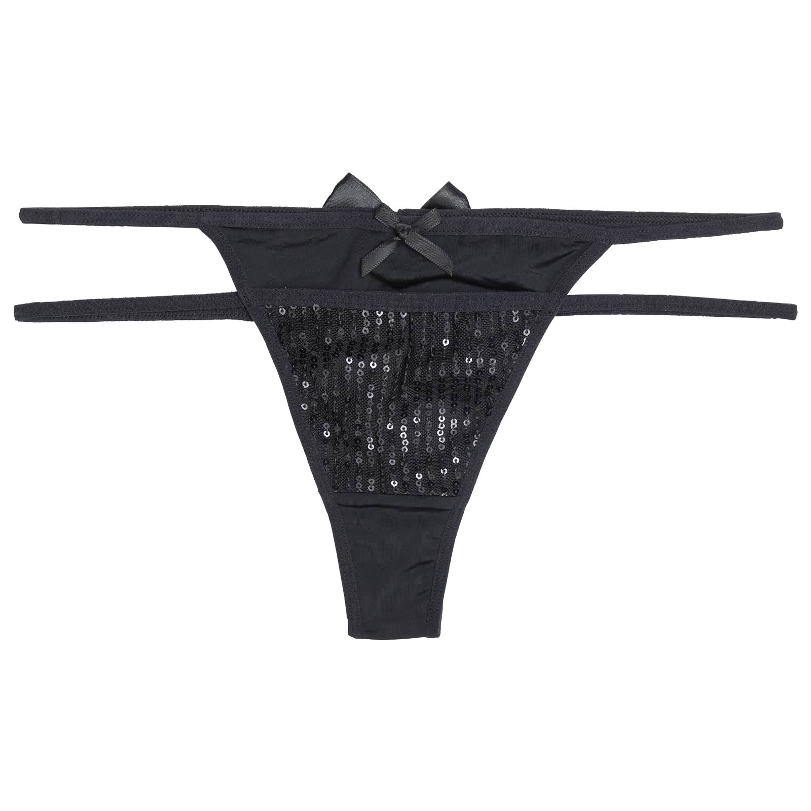11/5再販!スパンコールリボンコードTバックショーツ単品