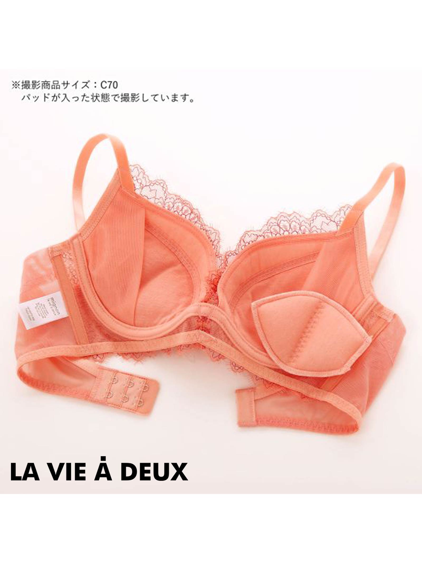 【mignon LA VIE A DEUX】アイラッシュレースブラジャー単品[LAM2002]