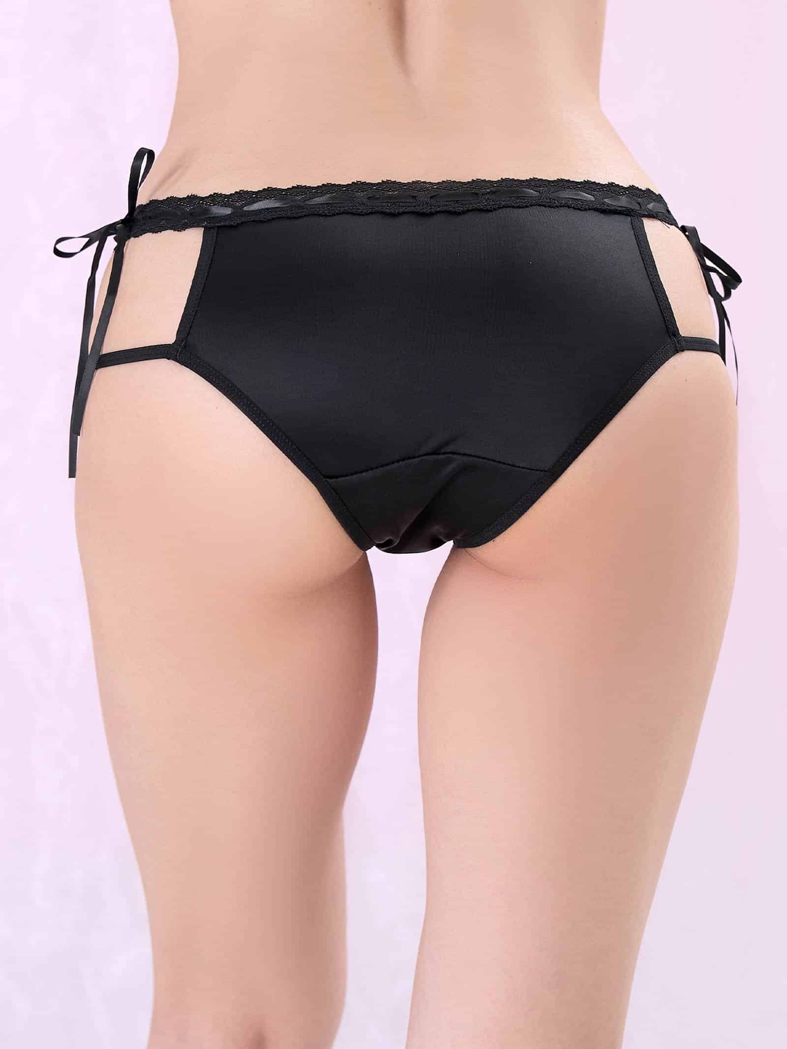 8/31新作!カットアウトクロスリボンフルバックショーツ単品