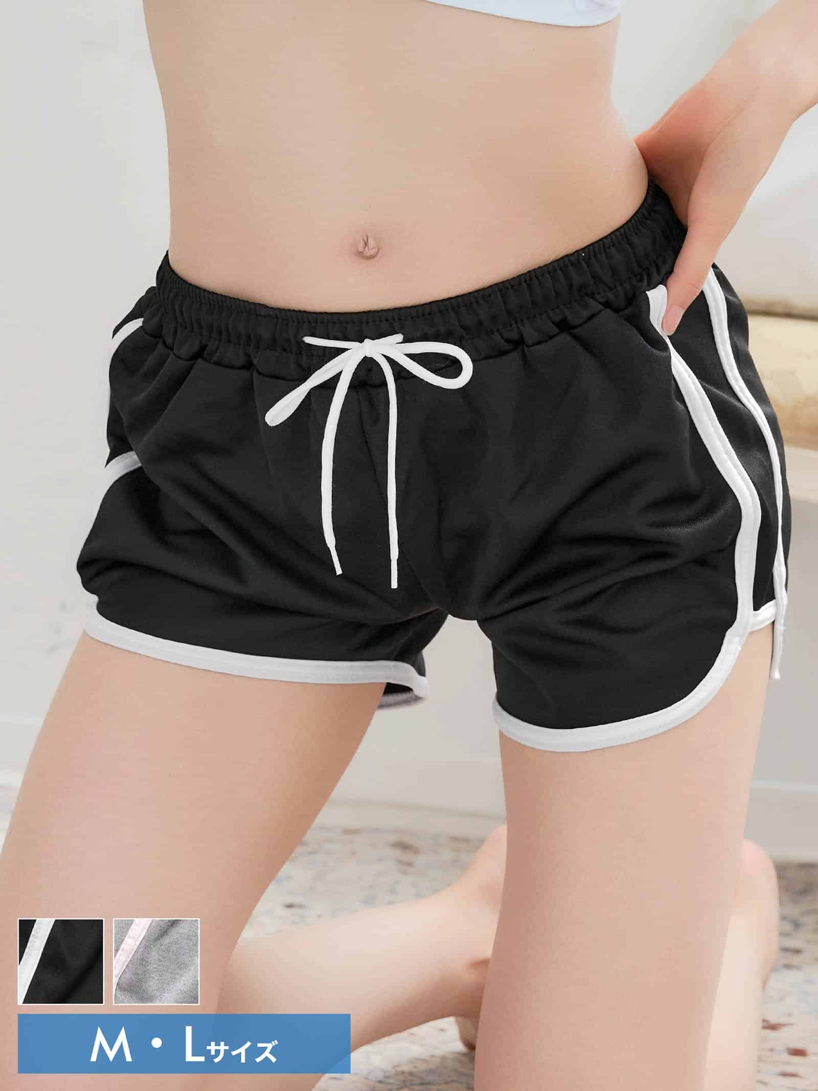10/7新作!バイカラーラインショートパンツ単品