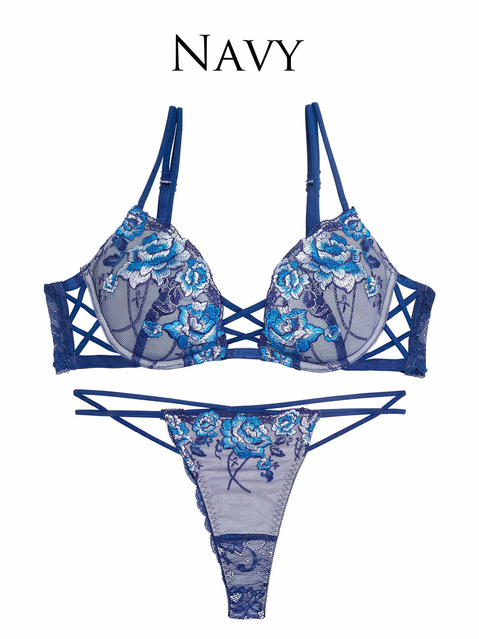 11/3新作!【Reinest】リュクスピオニークロスブラジャー&バック透けTバックショーツ