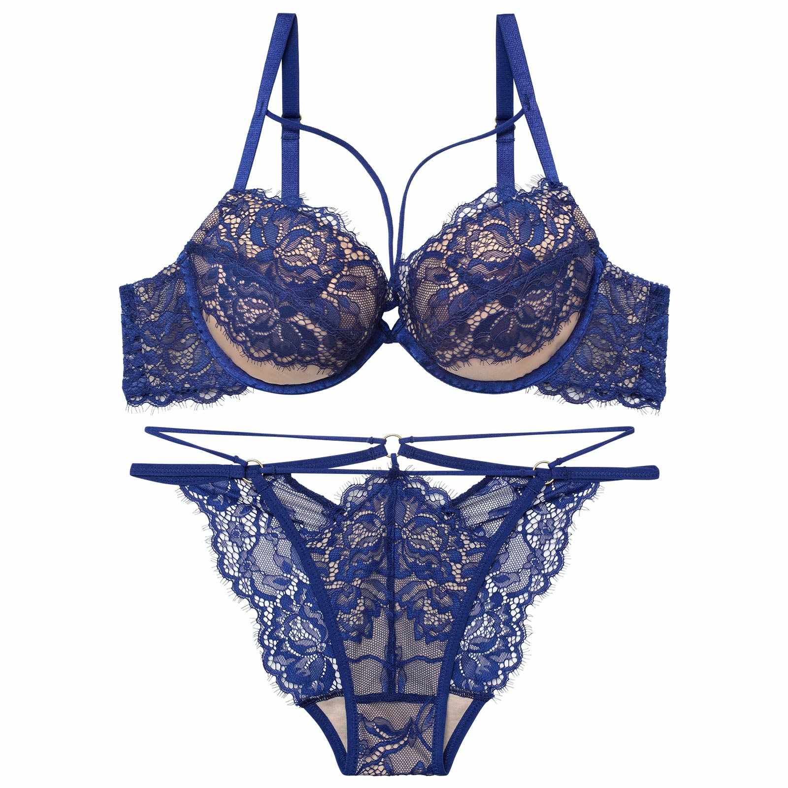 【予約:2/17より順次発送】2/13新作!【Reinest】アグレアーブルレースコードブラジャー&バック透けフルバックショーツ