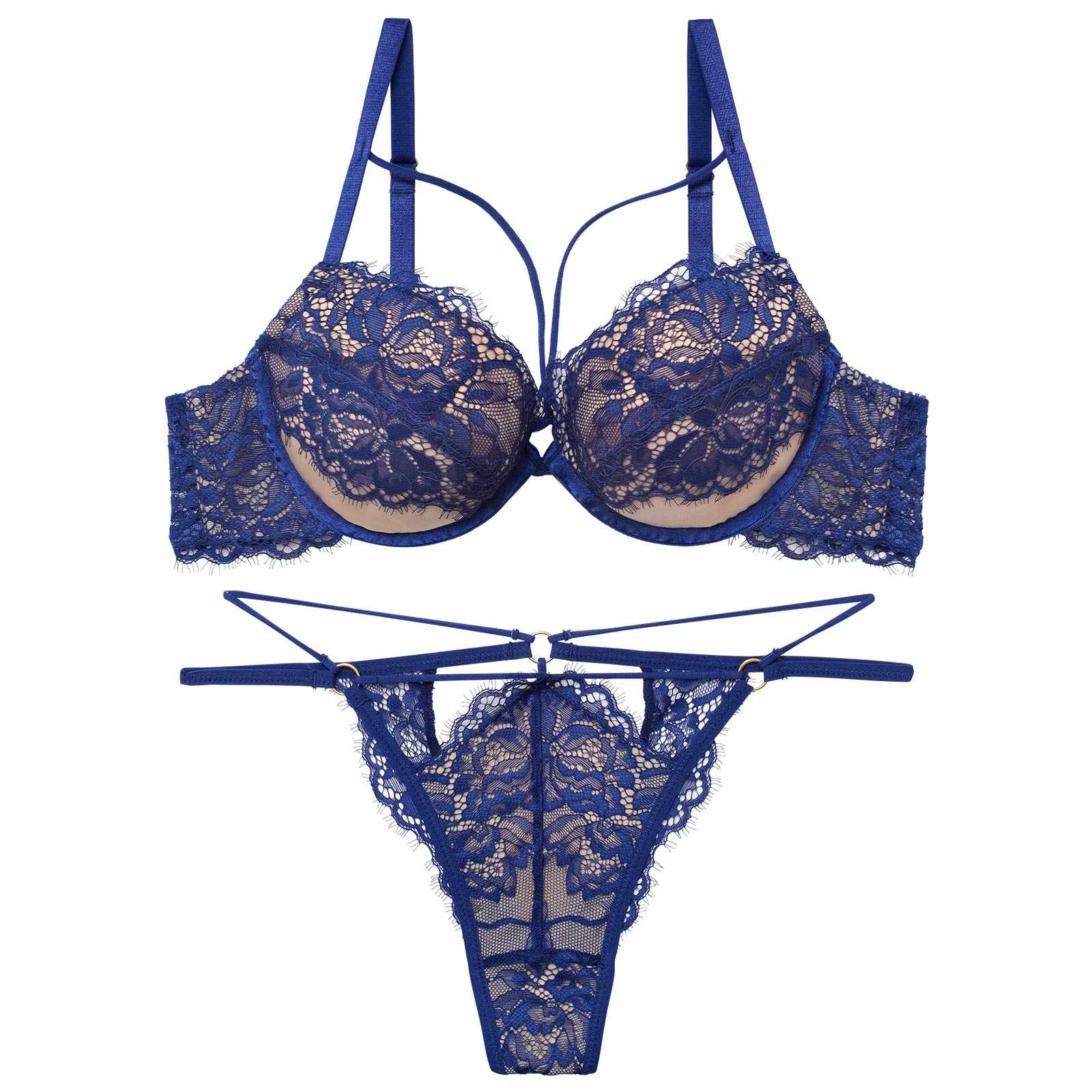 2/13新作!【Reinest】アグレアーブルレースコードブラジャー&バック透けTバックショーツ