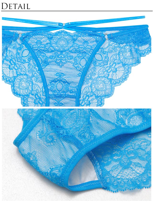 【Reinest】グラマラスホールレーシィバック透け選べるショーツ[おそろいショーツ]