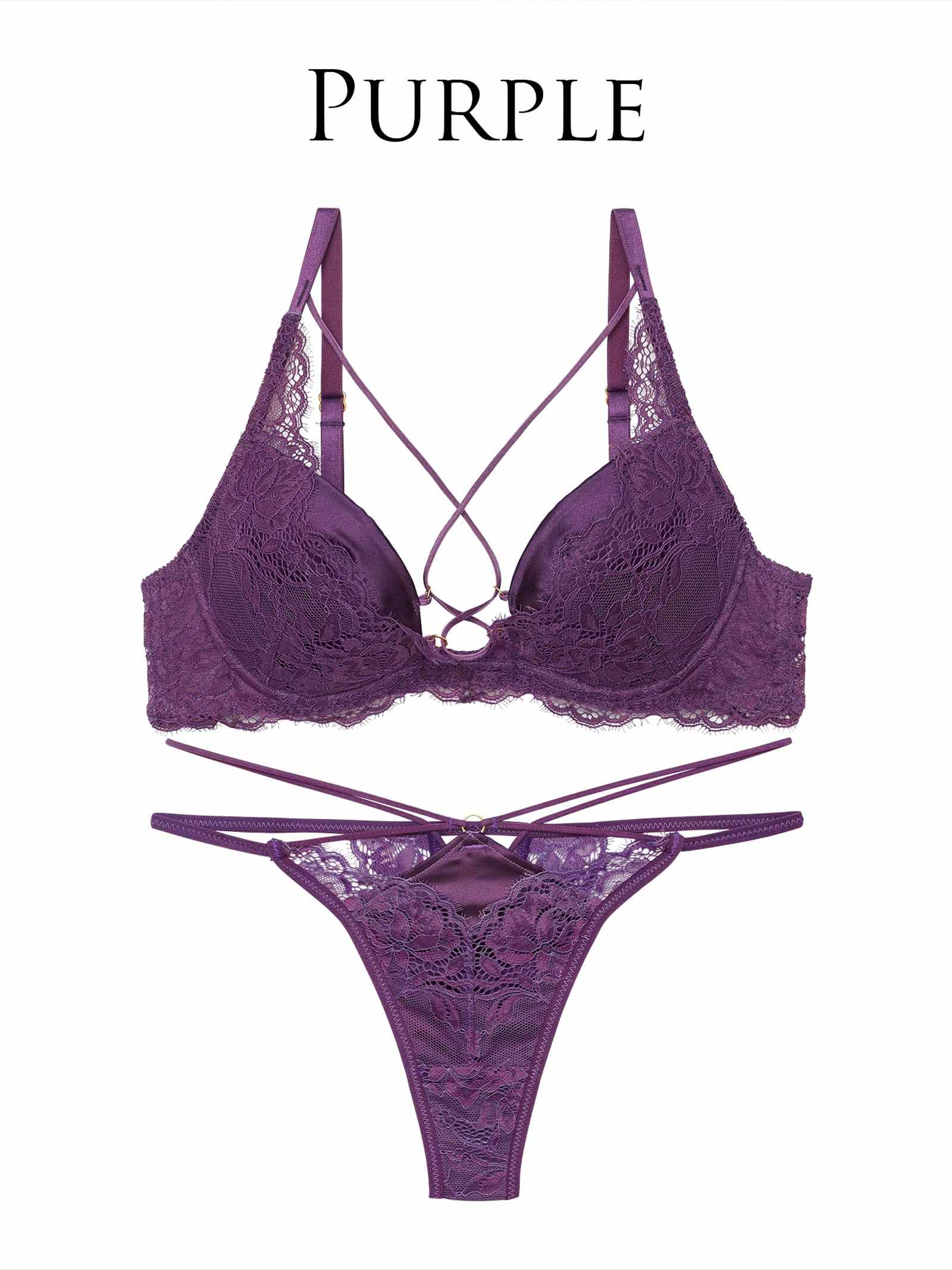 10/1新作!【Reinest】スパイシーサテンレーシィブラジャー&バック透けTバックショーツ