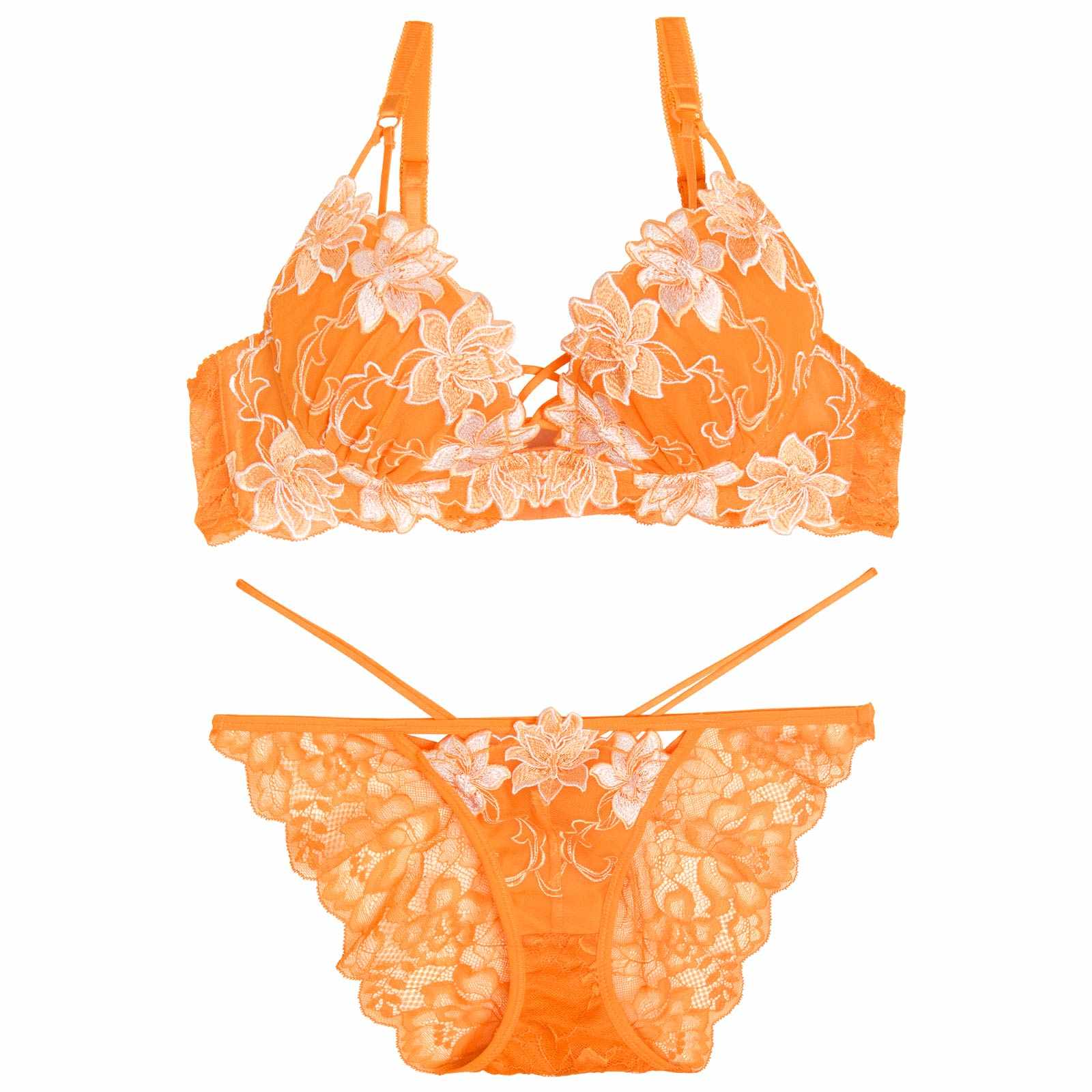 【永尾まりや着用】【Reinest】リュクスブライトペタルブラジャー&バック透けフルバックショーツ