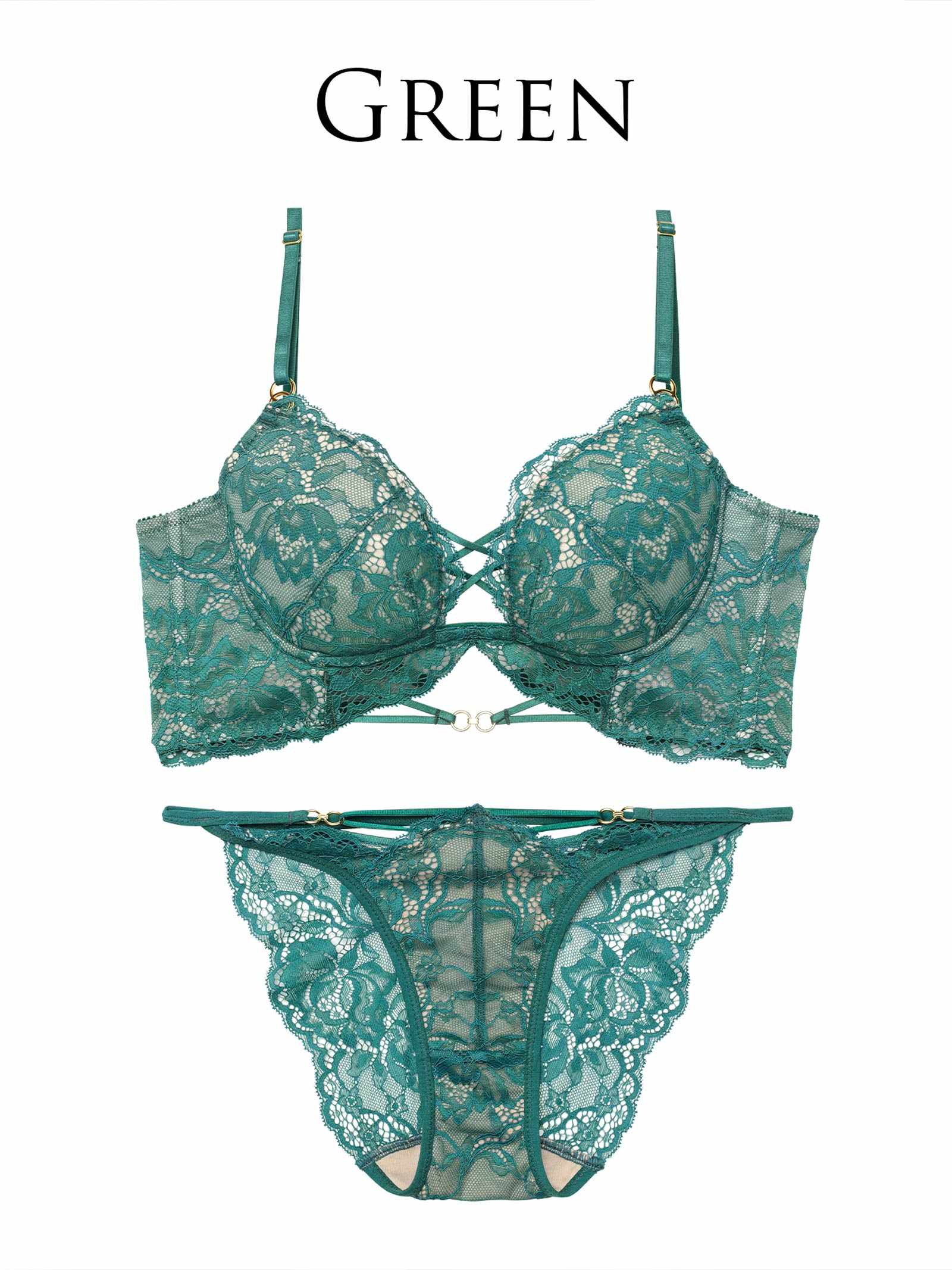 3/9新作!【Reinest】アリュールノクターンレース背中魅せブラジャー＆バック透けフルバックショーツ