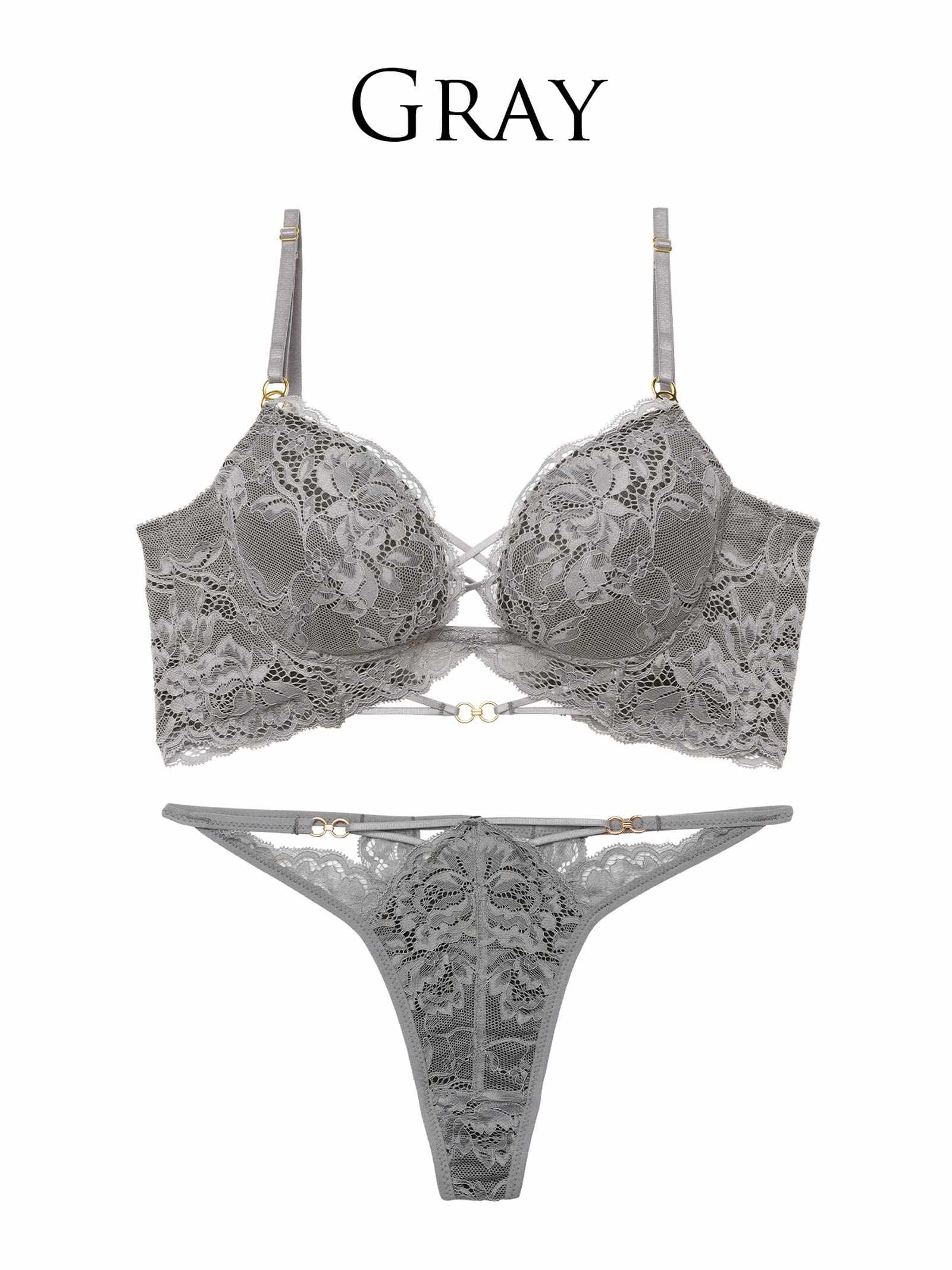 3/9新作!【Reinest】アリュールノクターンレース背中魅せブラジャー＆バック透けTバックショーツ