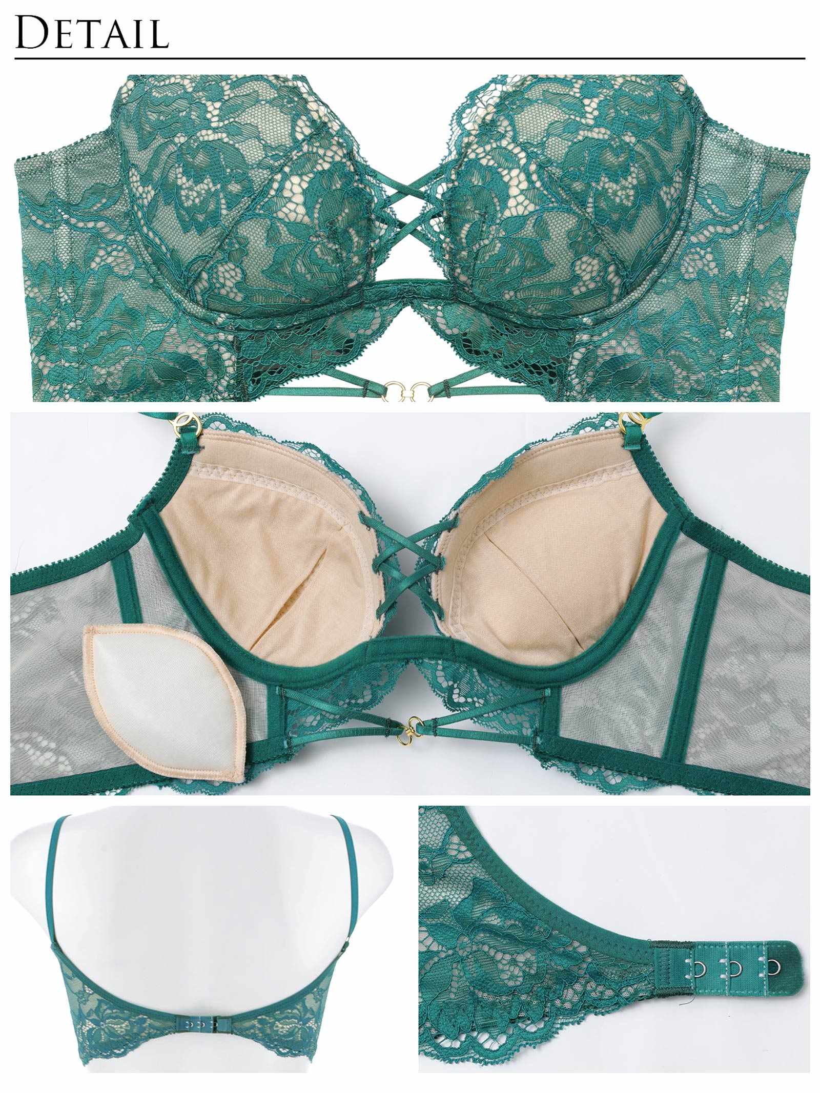 3/9新作!【Reinest】アリュールノクターンレース背中魅せブラジャー＆バック透けTバックショーツ