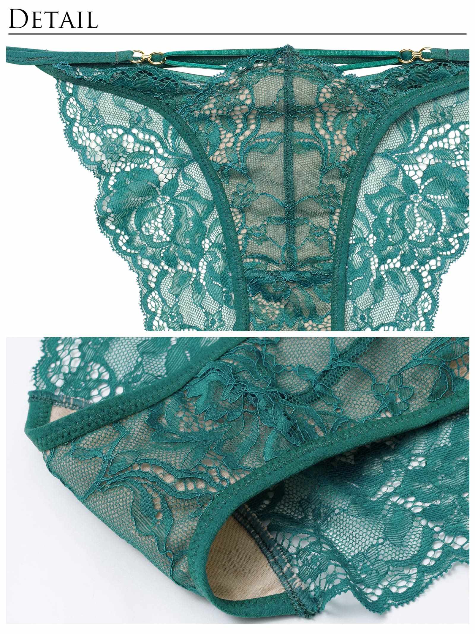 3/9新作!【Reinest】アリュールノクターンレースバック透け選べるショーツ[おそろいショーツ]