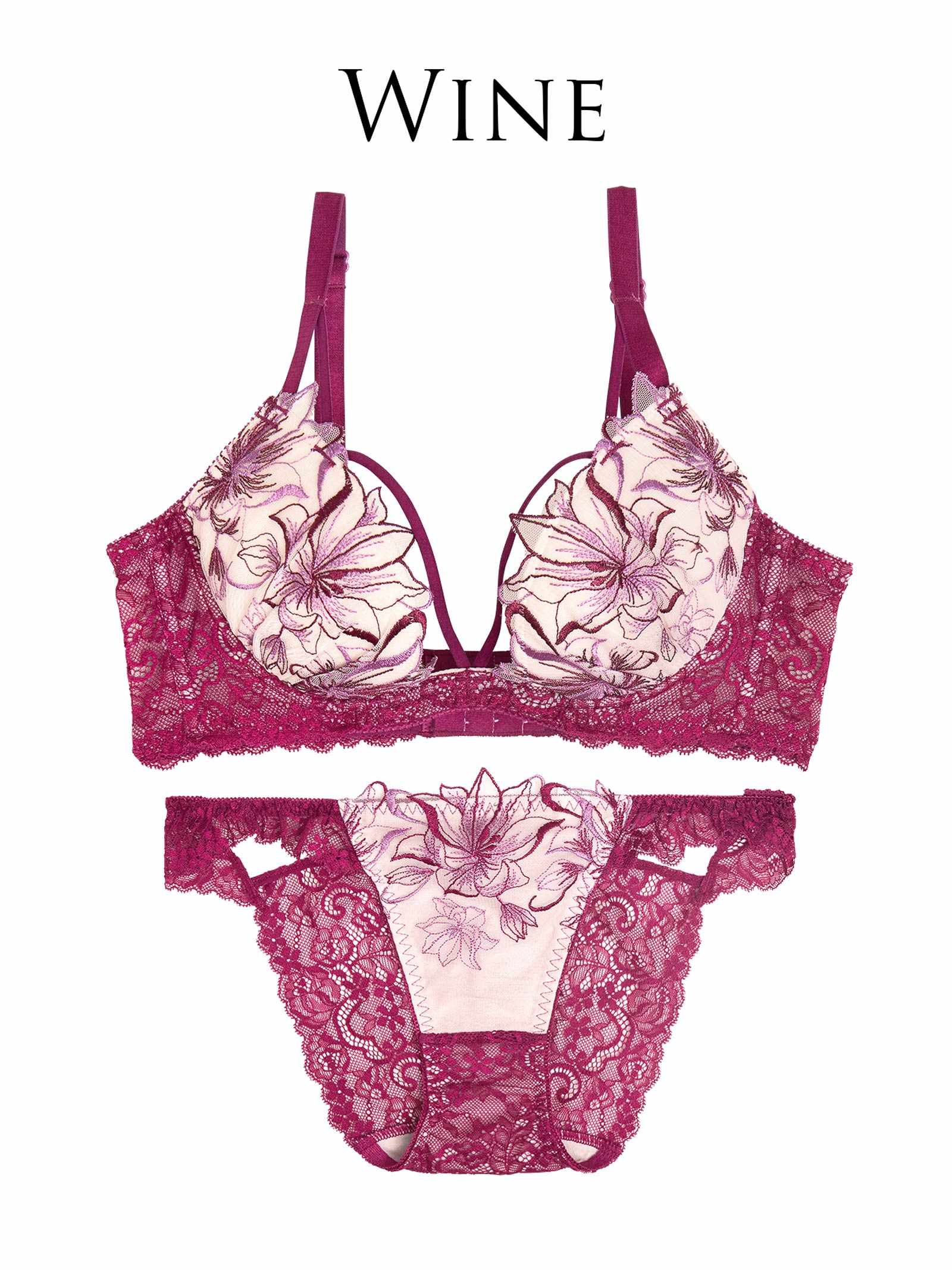 6/13新作!!【永尾まりや着用】【Reinest】ミューズリリーカットレーシィ育乳脇高★魔法のブラジャー&バック透けフルバックショーツ