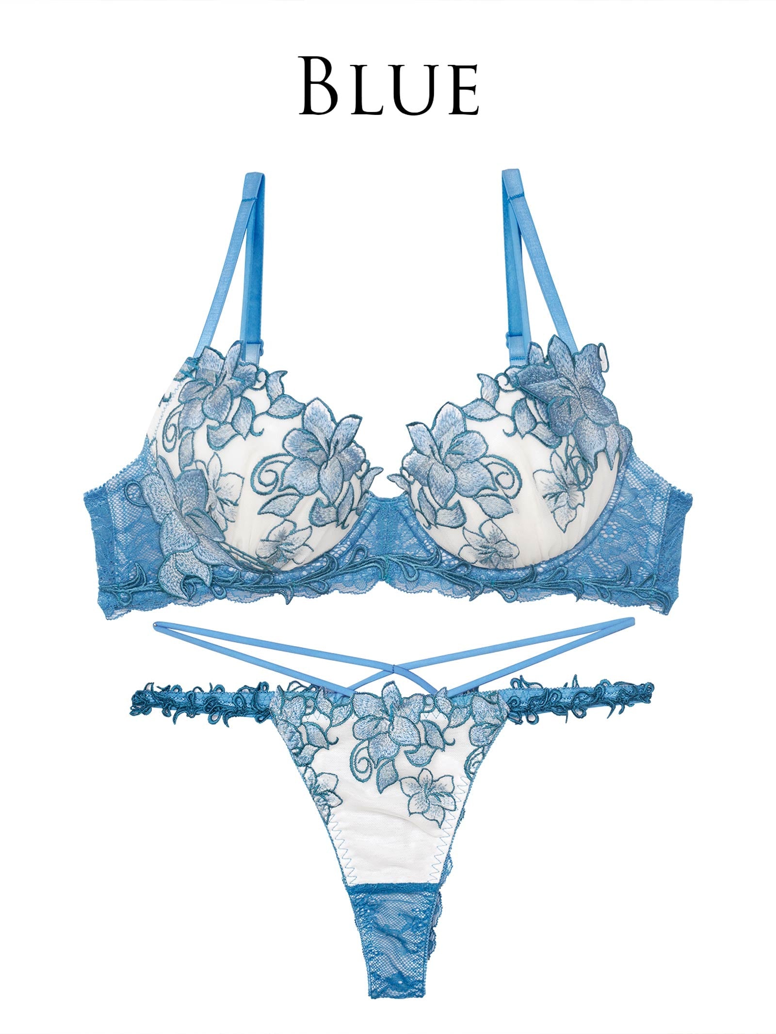 8/13新作!【永尾まりや着用】【Reinest】エトワールアマリリスブラジャー&バック透けTバックショーツ