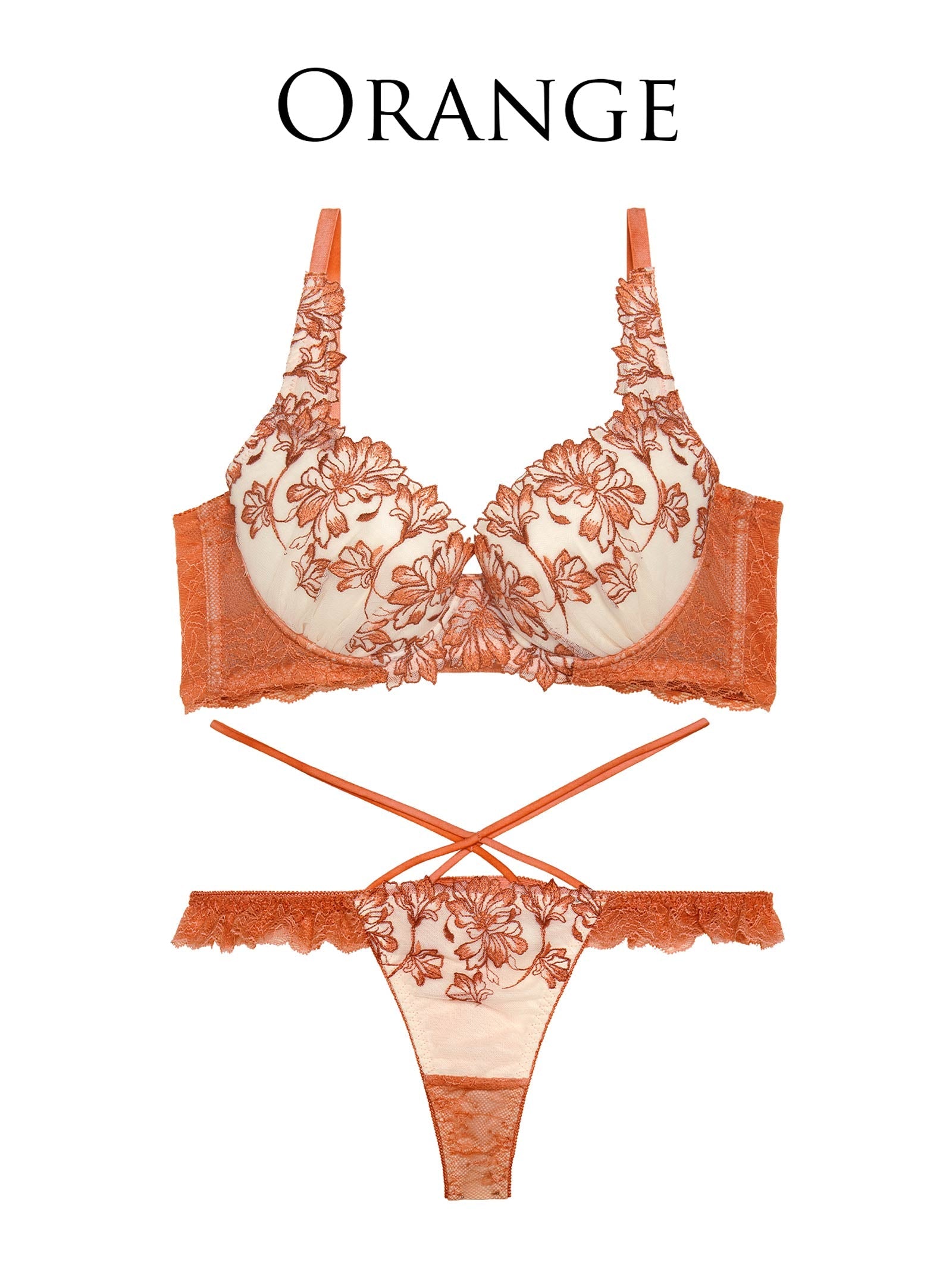 10/27新作!【永尾まりや着用】【Reinest】ビューティフォールフラワーブラジャー&バック透けTバックショーツ［大人気］